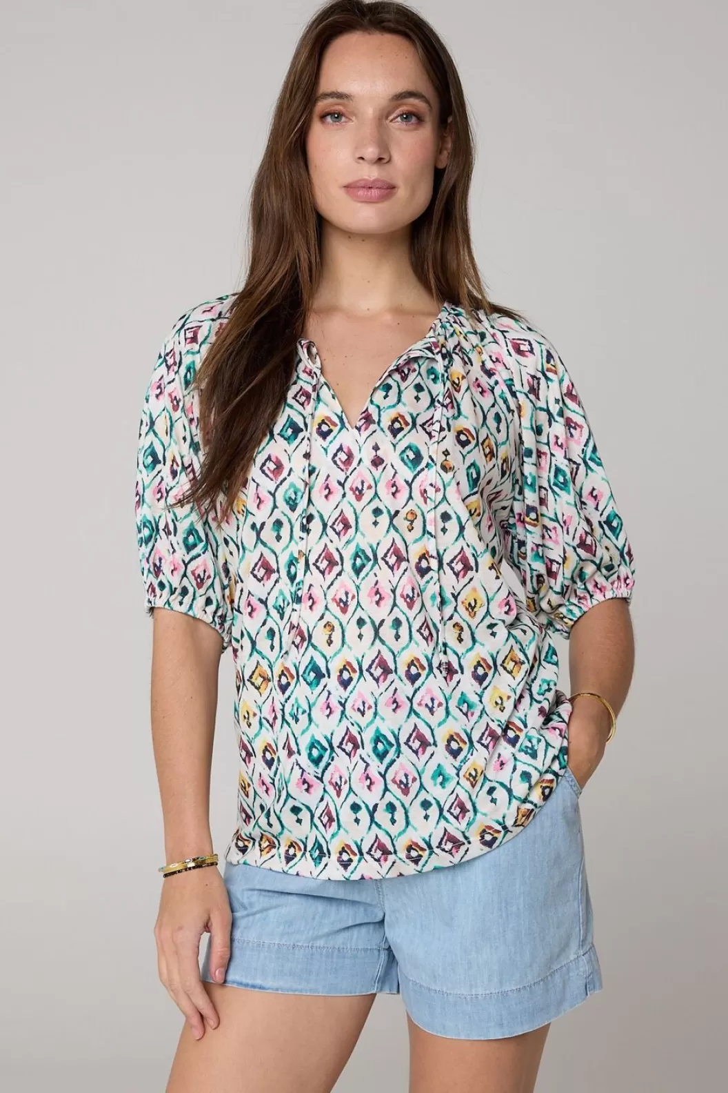 Blouses-Norah Blouse Aztec Groen