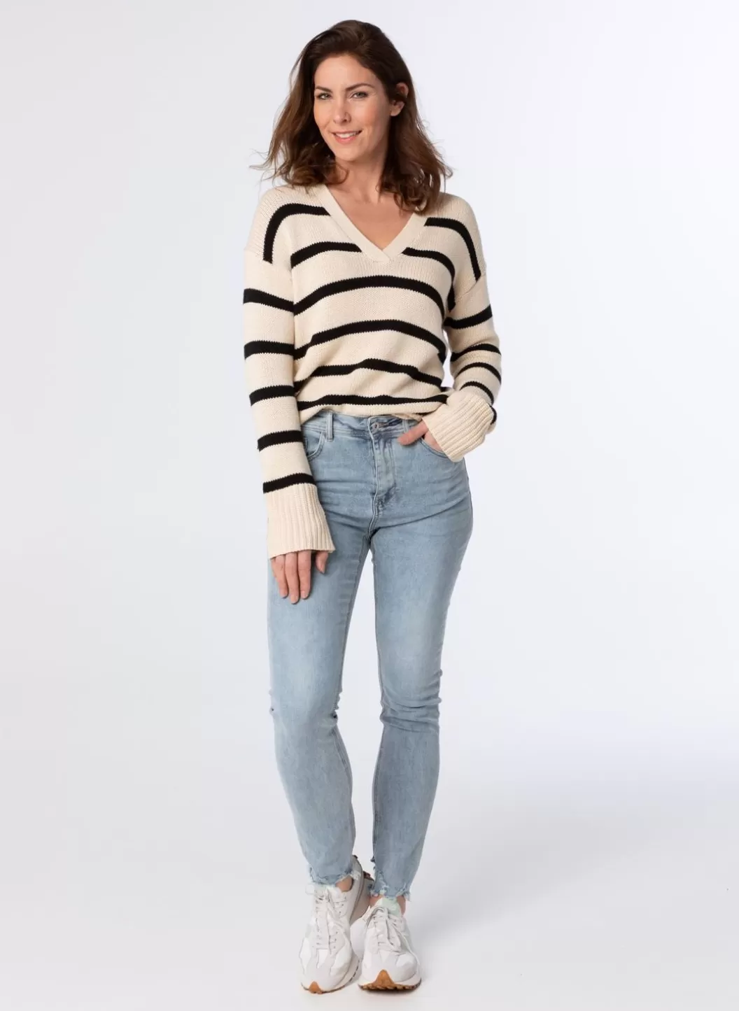 Broeken & Leggings-Norah Denim Broek Blauw