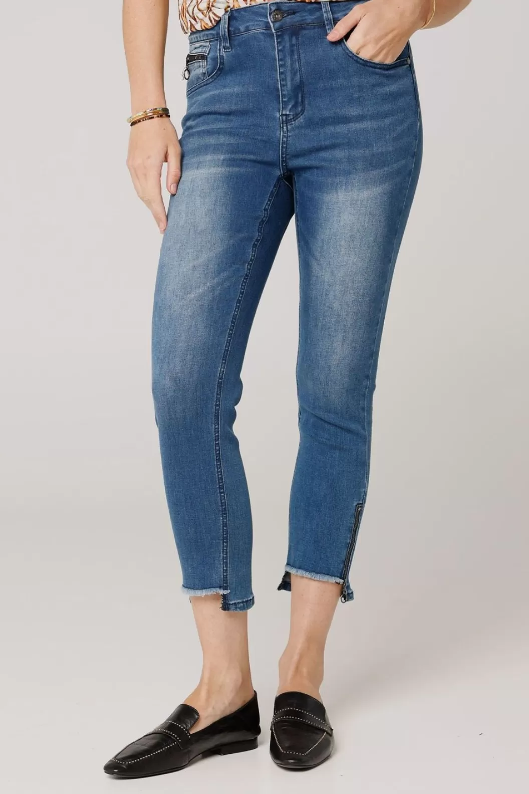 Broeken & Leggings-Norah Denim Jeans Blauw