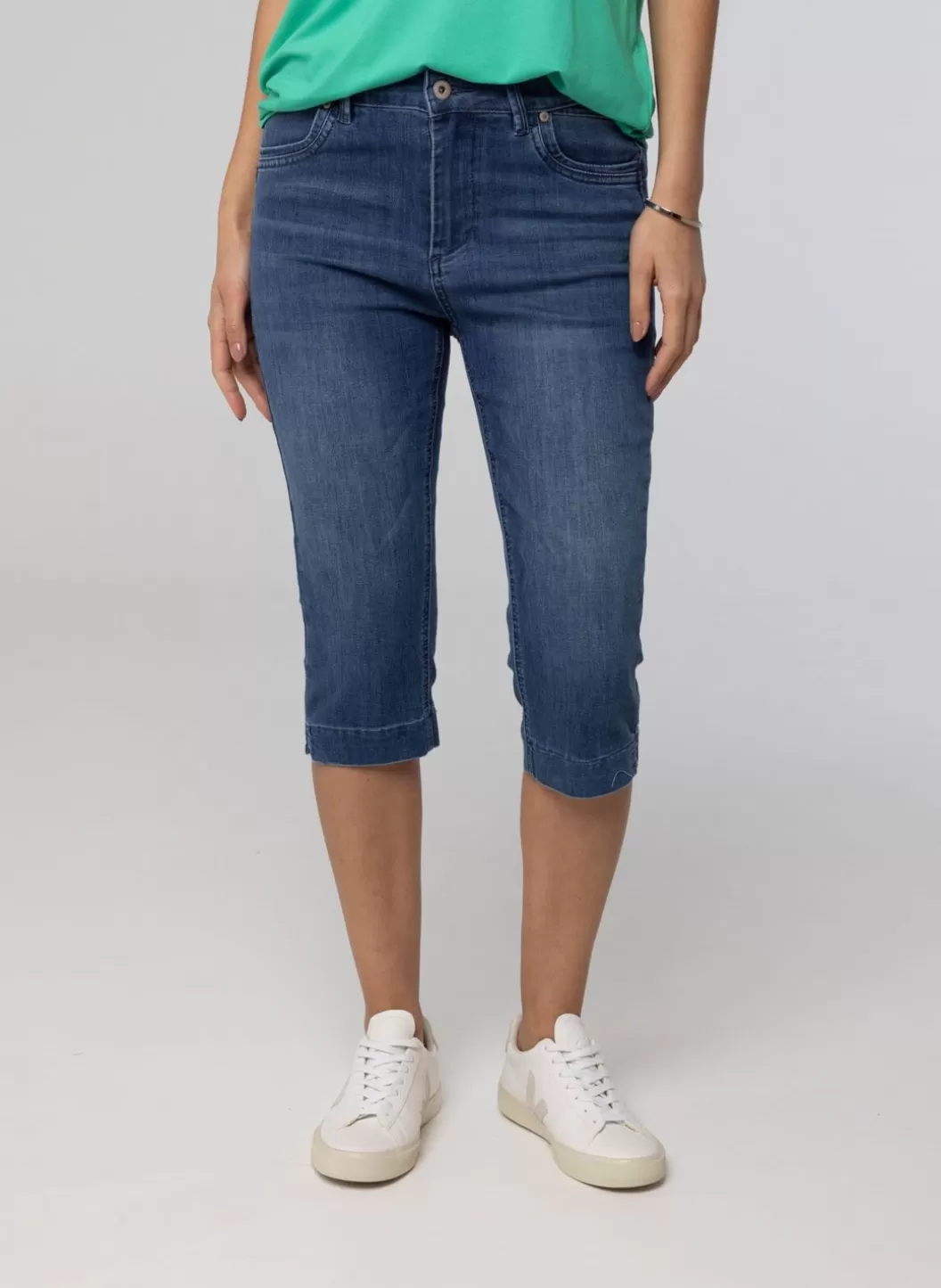 Broeken & Leggings-Norah Driekwart Broek Denim Blauw