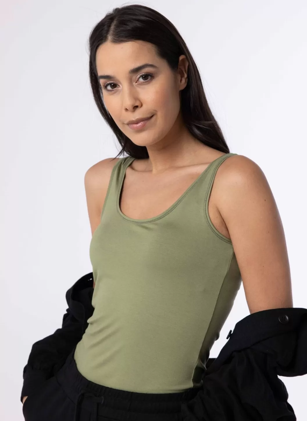 Shirts & Tops-Norah E Basic Top Groen