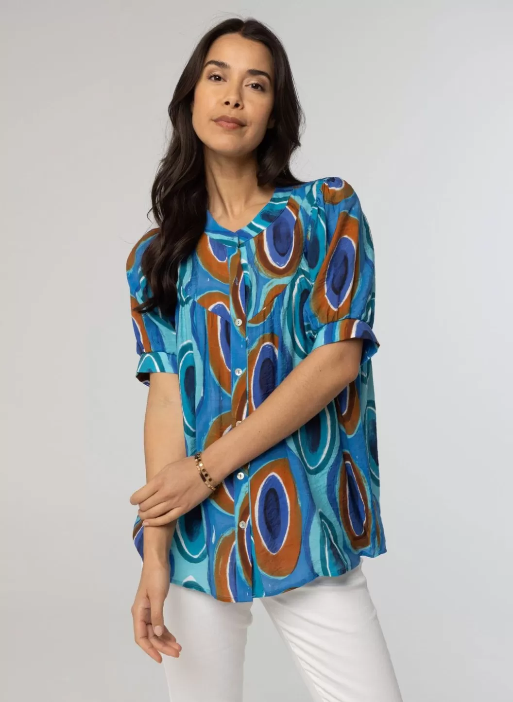 Blouses-Norah E Blouse Blauw