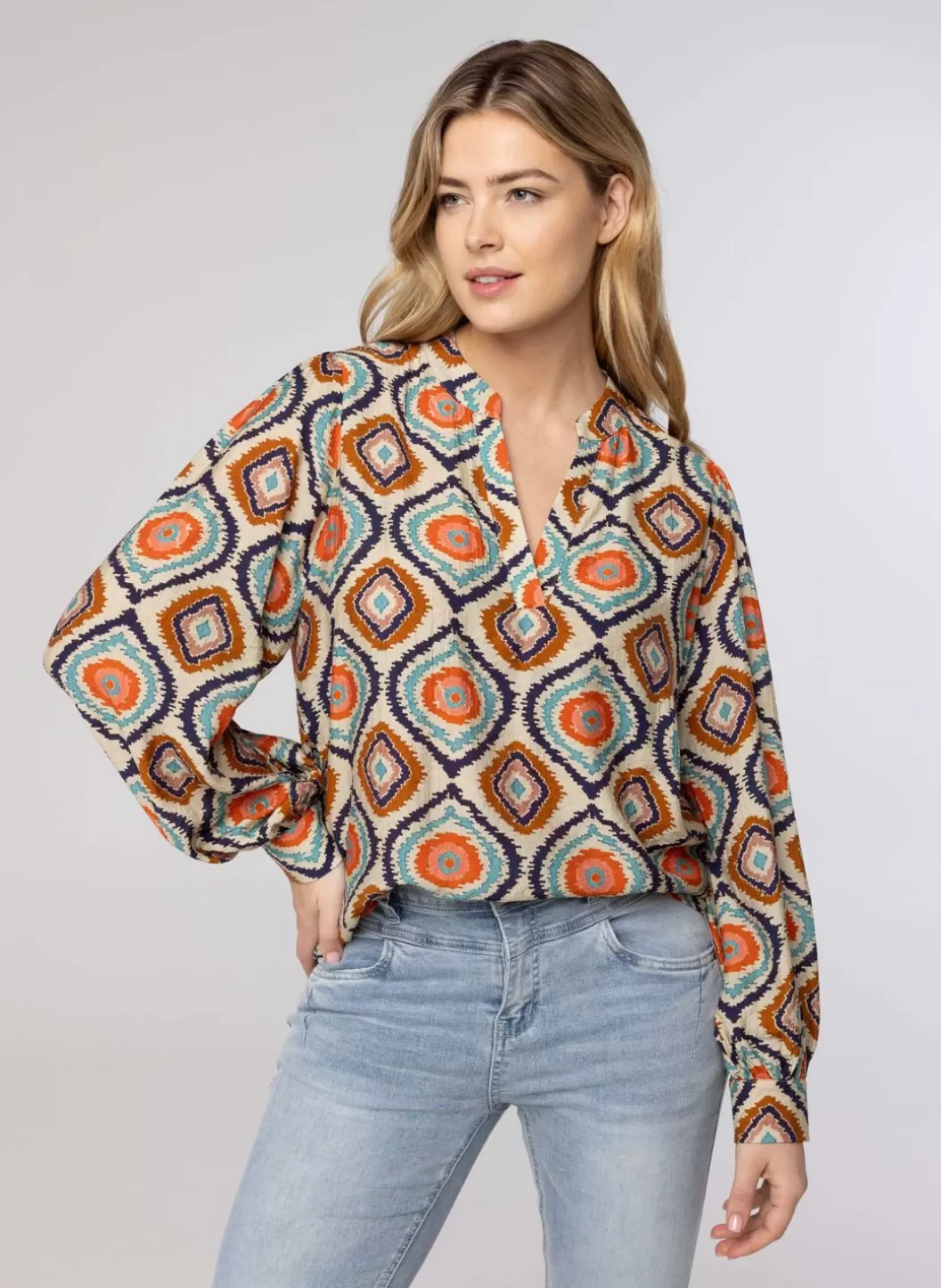 Blouses-Norah E Blouse Meerkleurig