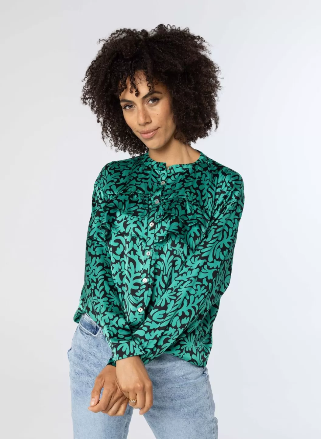 Blouses-Norah E Blouse Groen