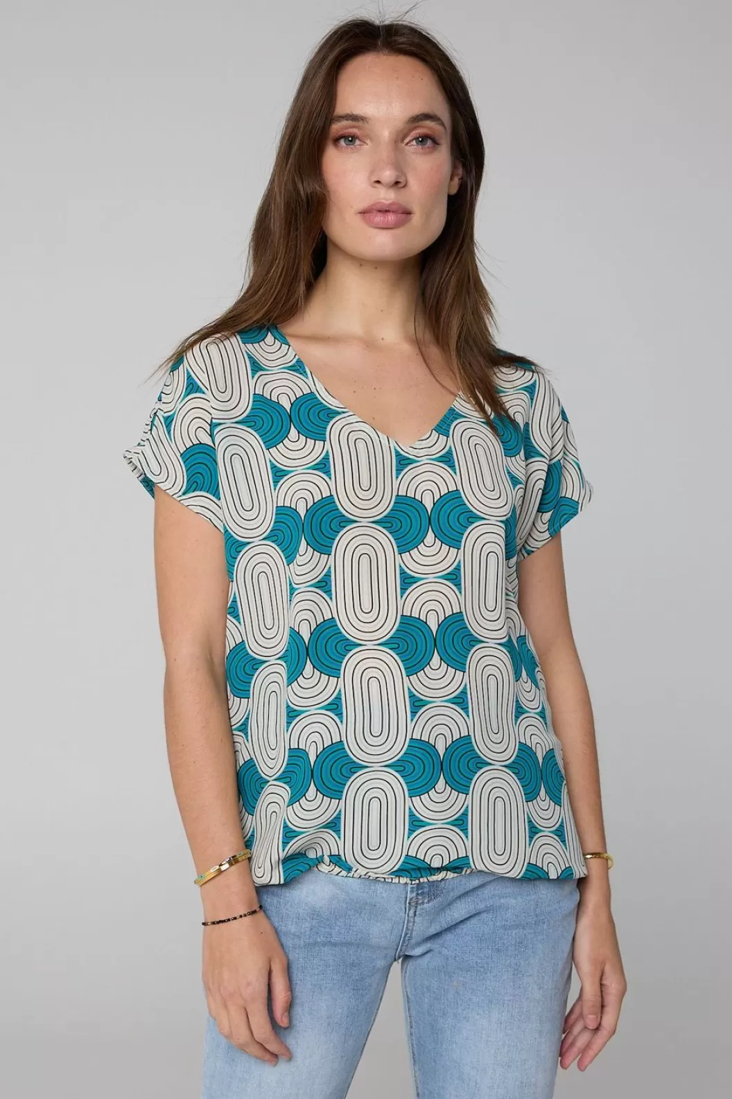 Blouses-Norah E Blouse Blauw