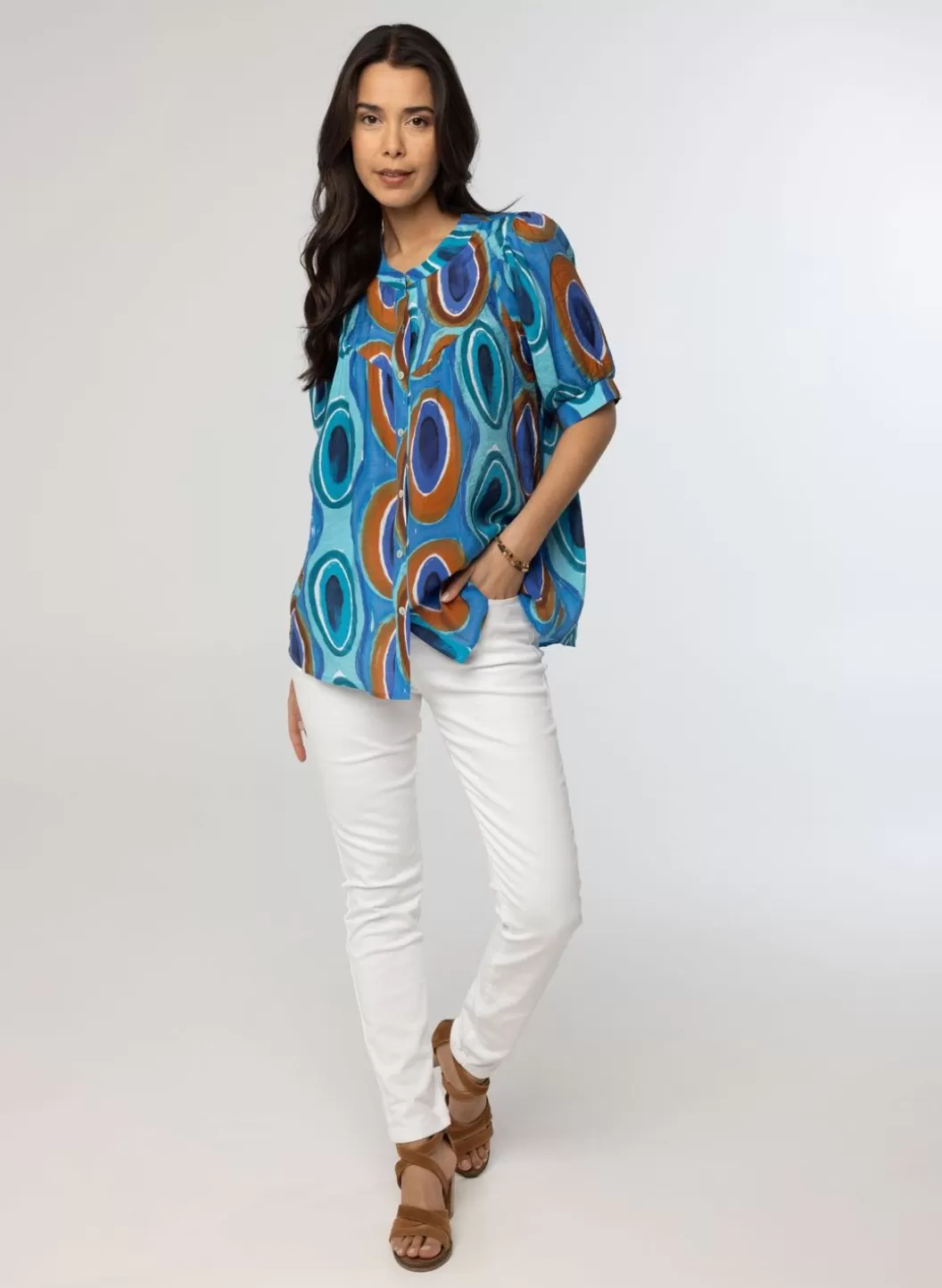 Blouses-Norah E Blouse Blauw