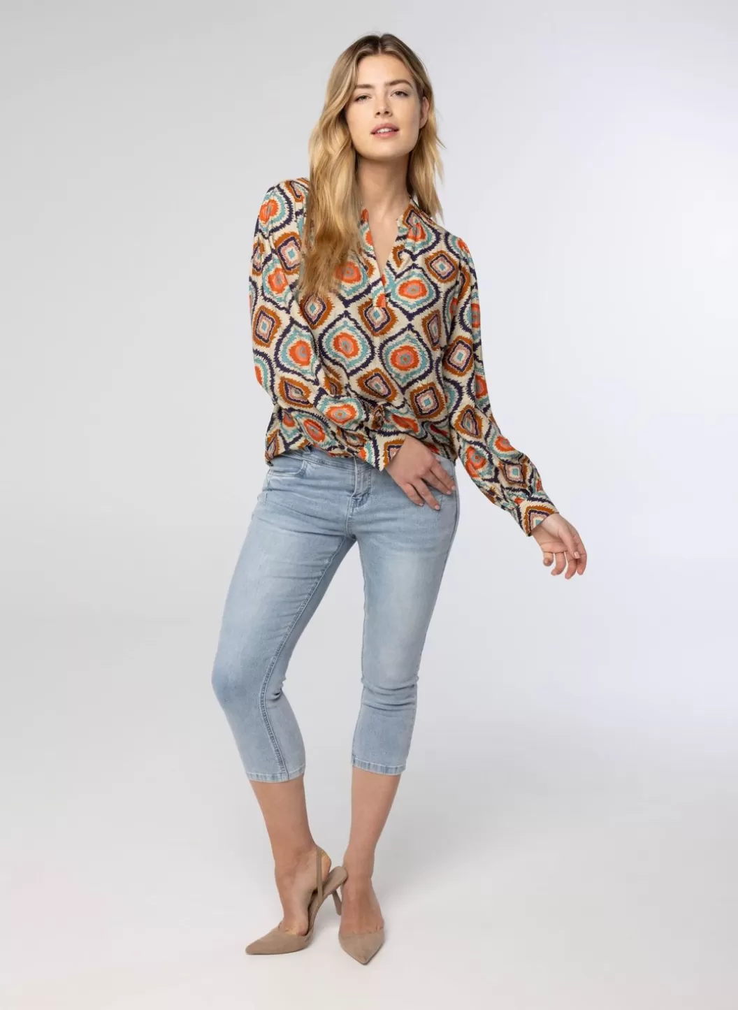 Blouses-Norah E Blouse Meerkleurig