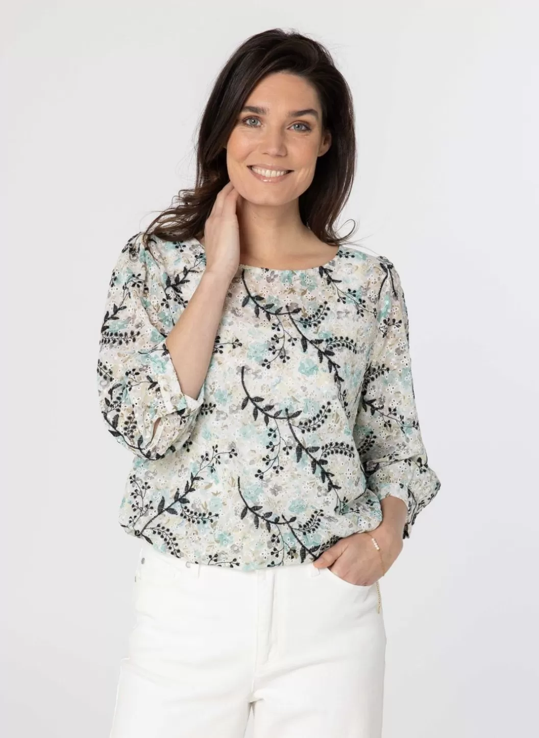 Blouses-Norah E Blouse Meerkleurig