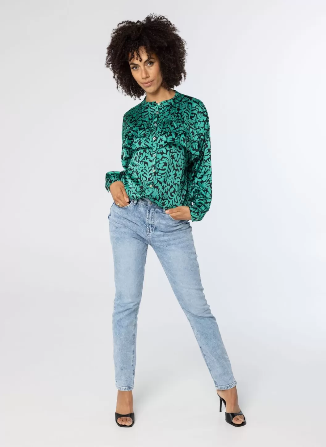 Blouses-Norah E Blouse Groen