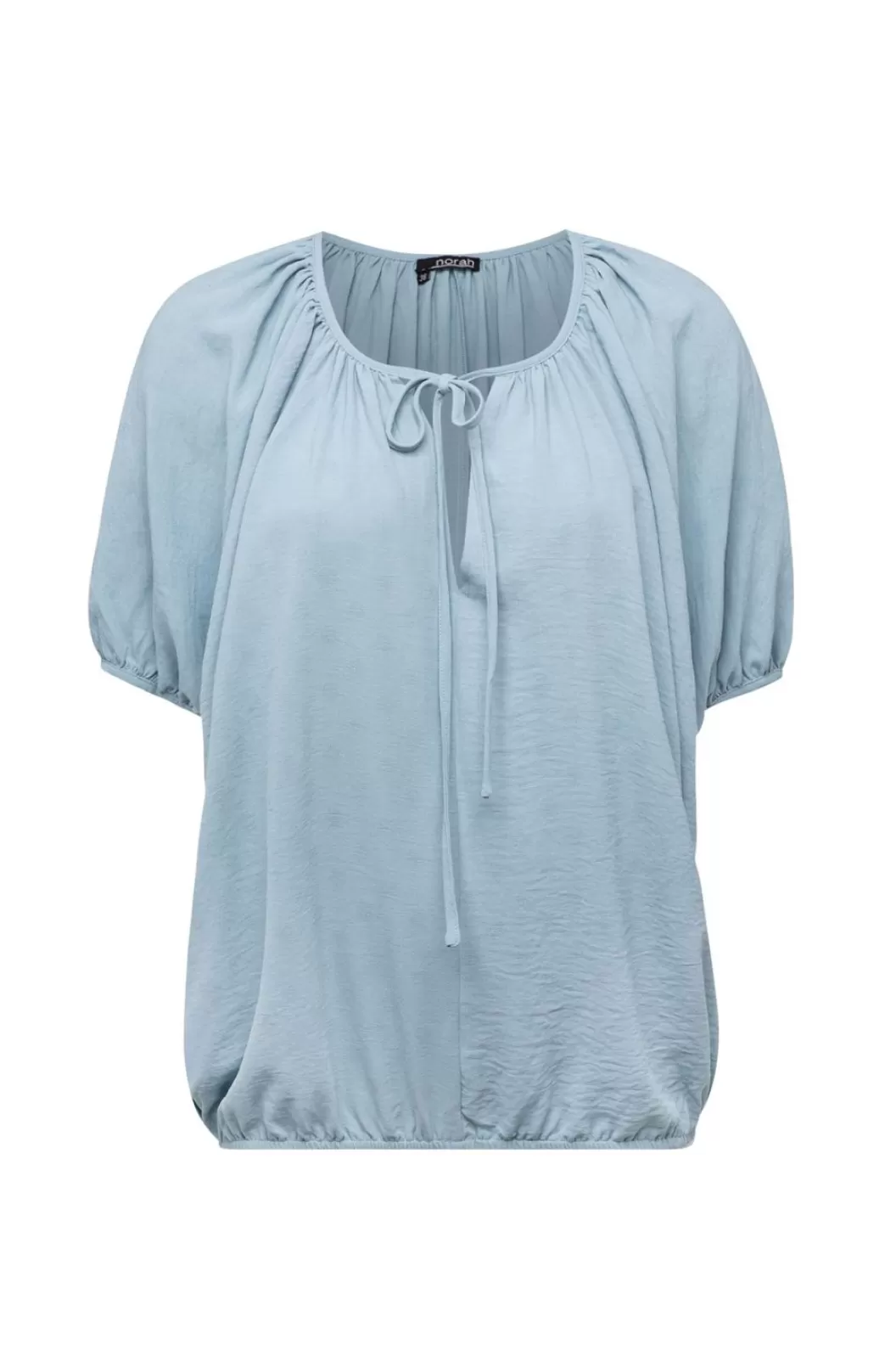 Blouses-Norah E Blouse Met Koordjes Blauw