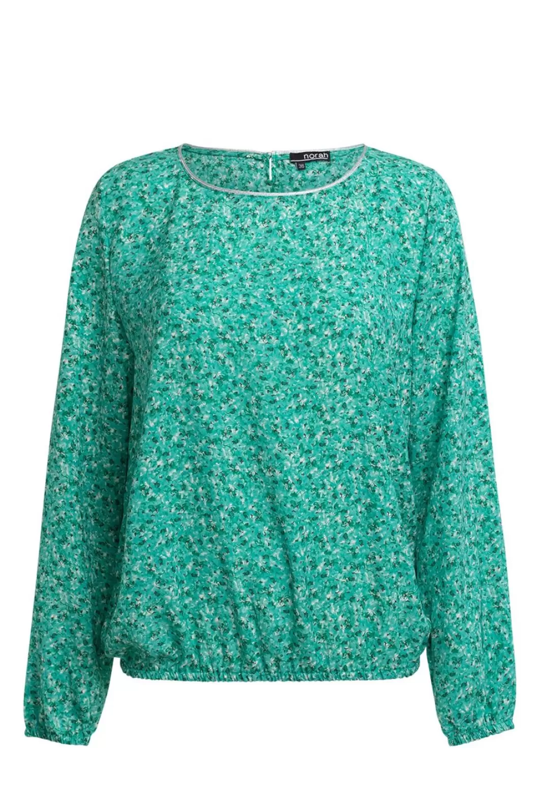 Blouses-Norah E Blouse Met Pofmouwen Groen