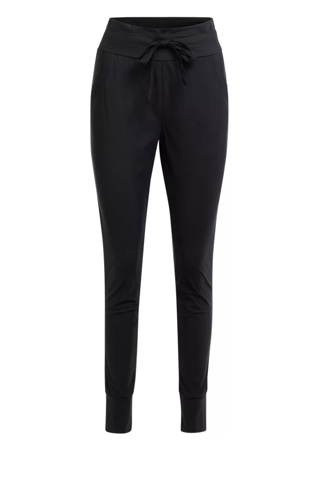 Broeken & Leggings-Norah E Broek Travelstof Zwart