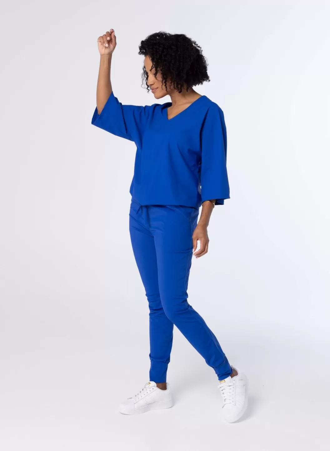 Broeken & Leggings-Norah E Broek Van Travelstof Blauw