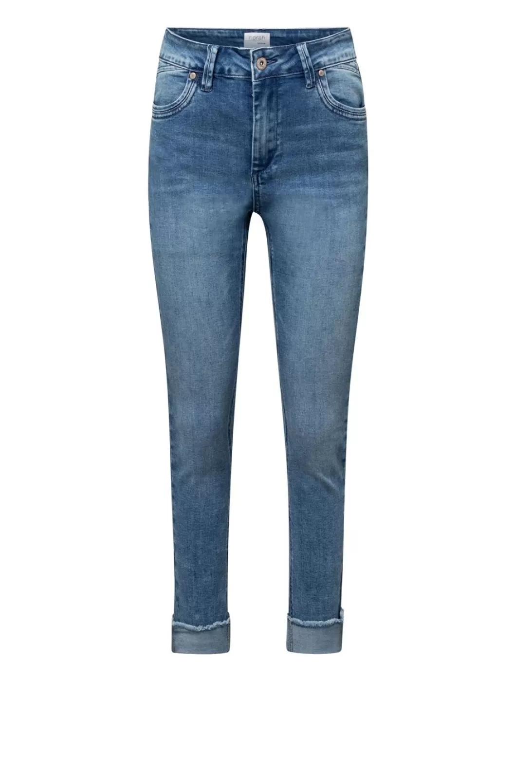 Broeken & Leggings-Norah E Denim Broek Blauw