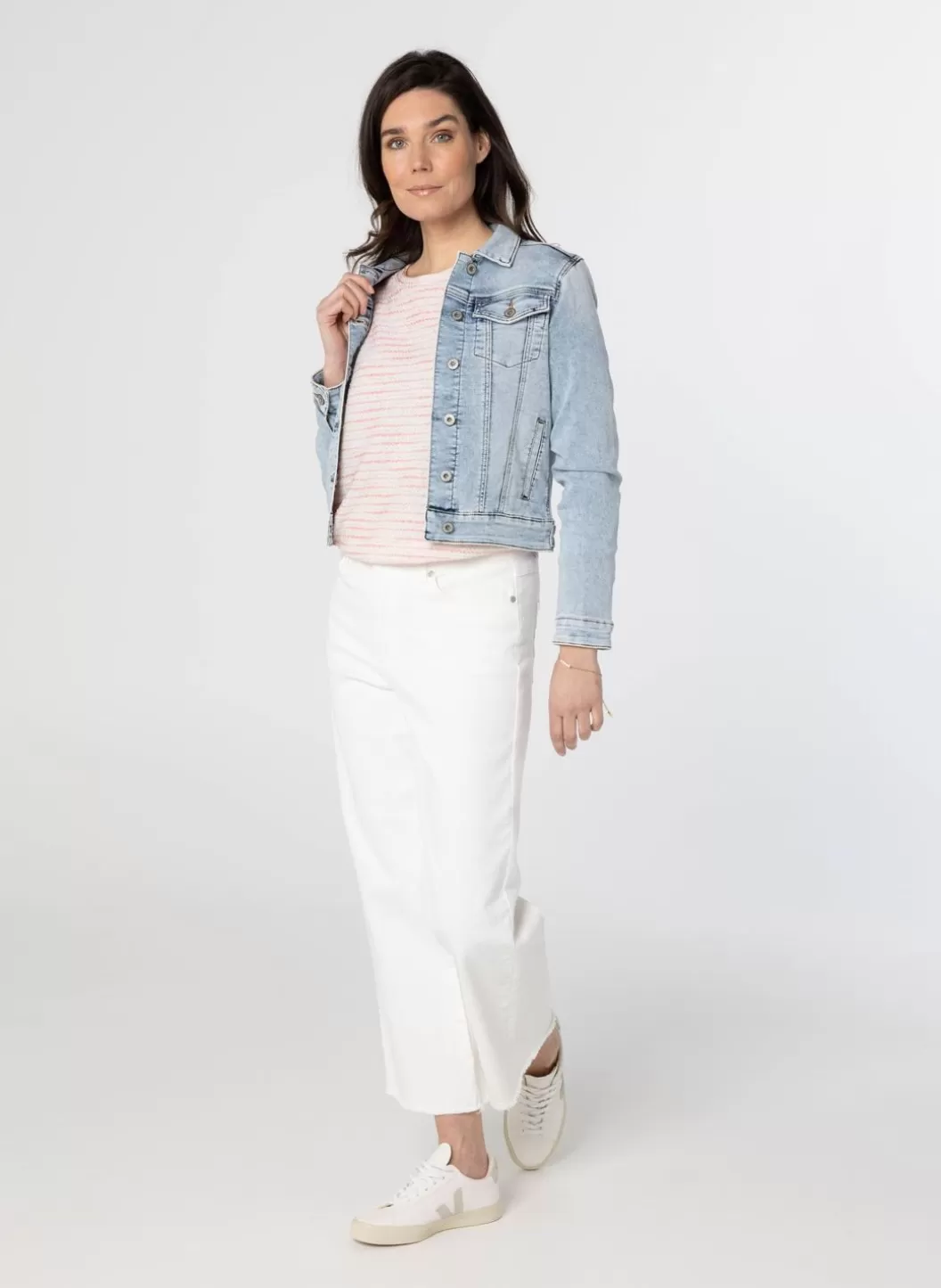 Jackets & Blazers-Norah E Denim Jacket Blauw