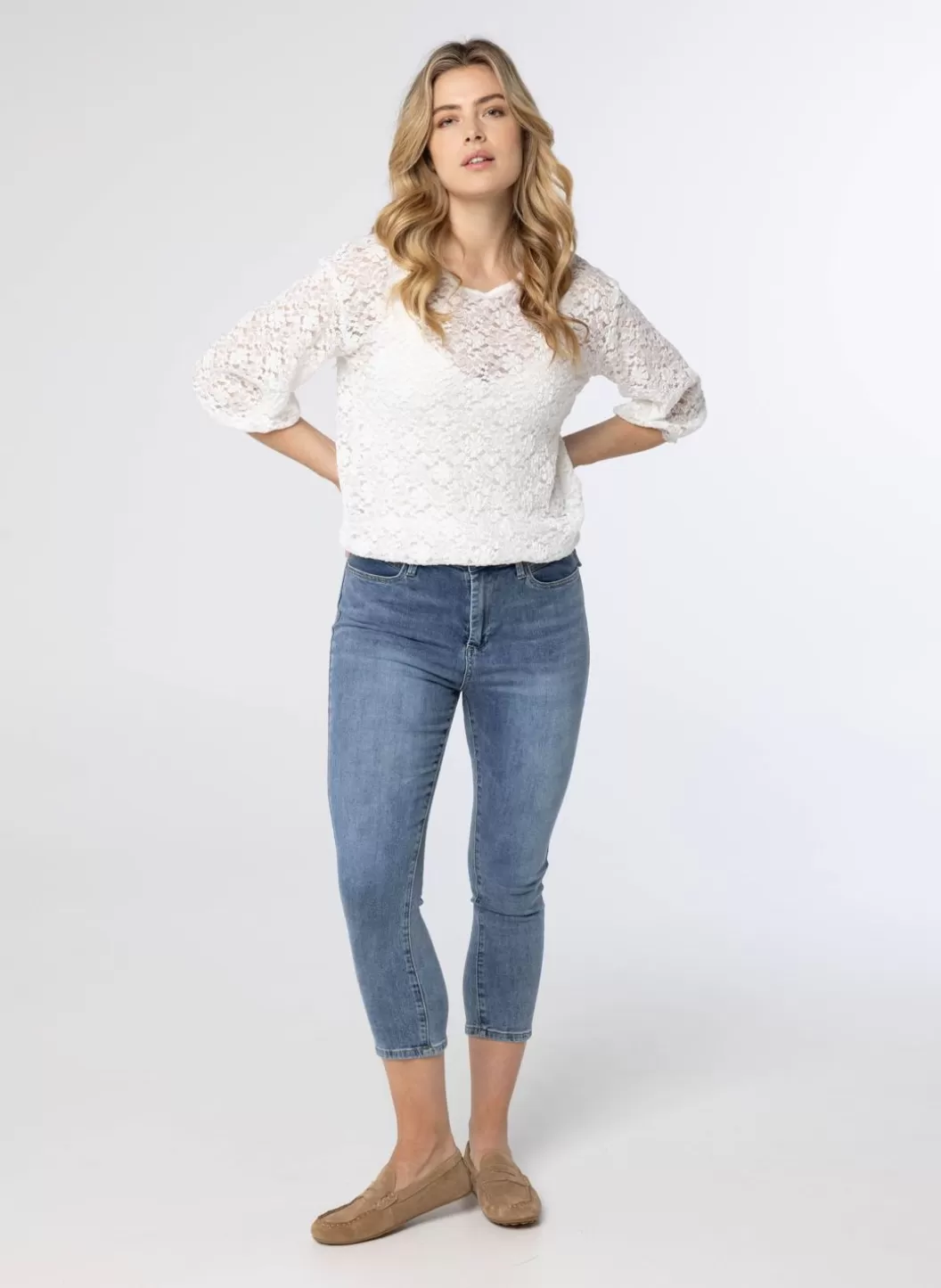 Broeken & Leggings-Norah E Denim Jeans Blauw