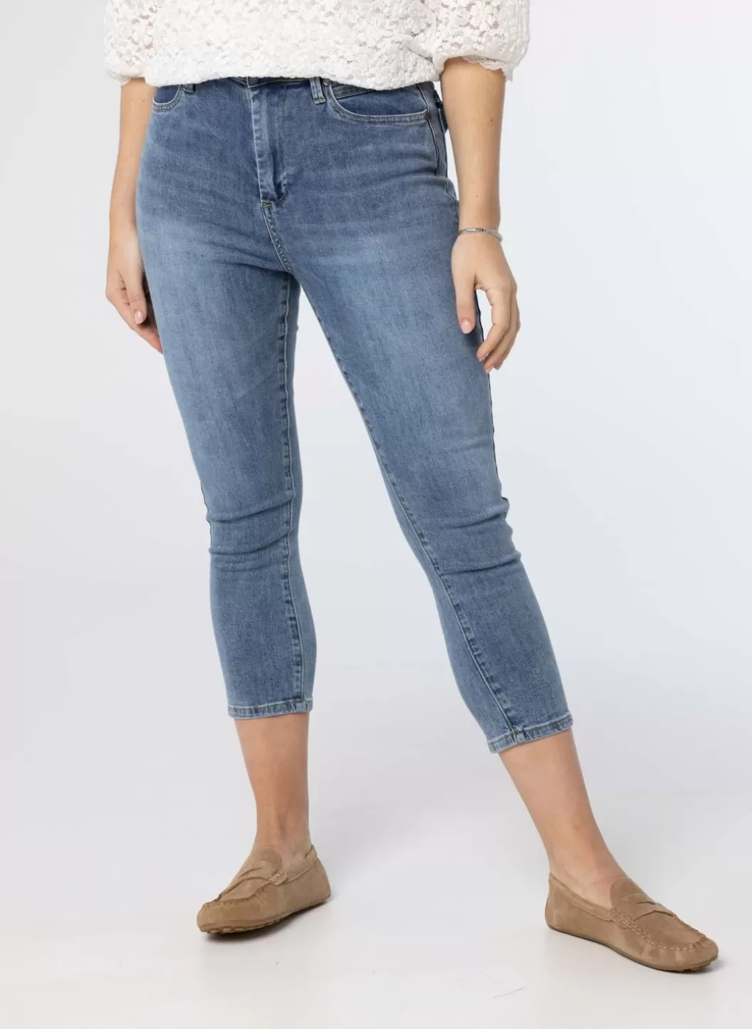 Broeken & Leggings-Norah E Denim Jeans Blauw