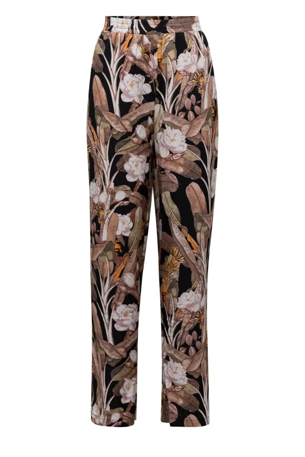 Broeken & Leggings-Norah E Dun Geweven Broek Meerkleurig