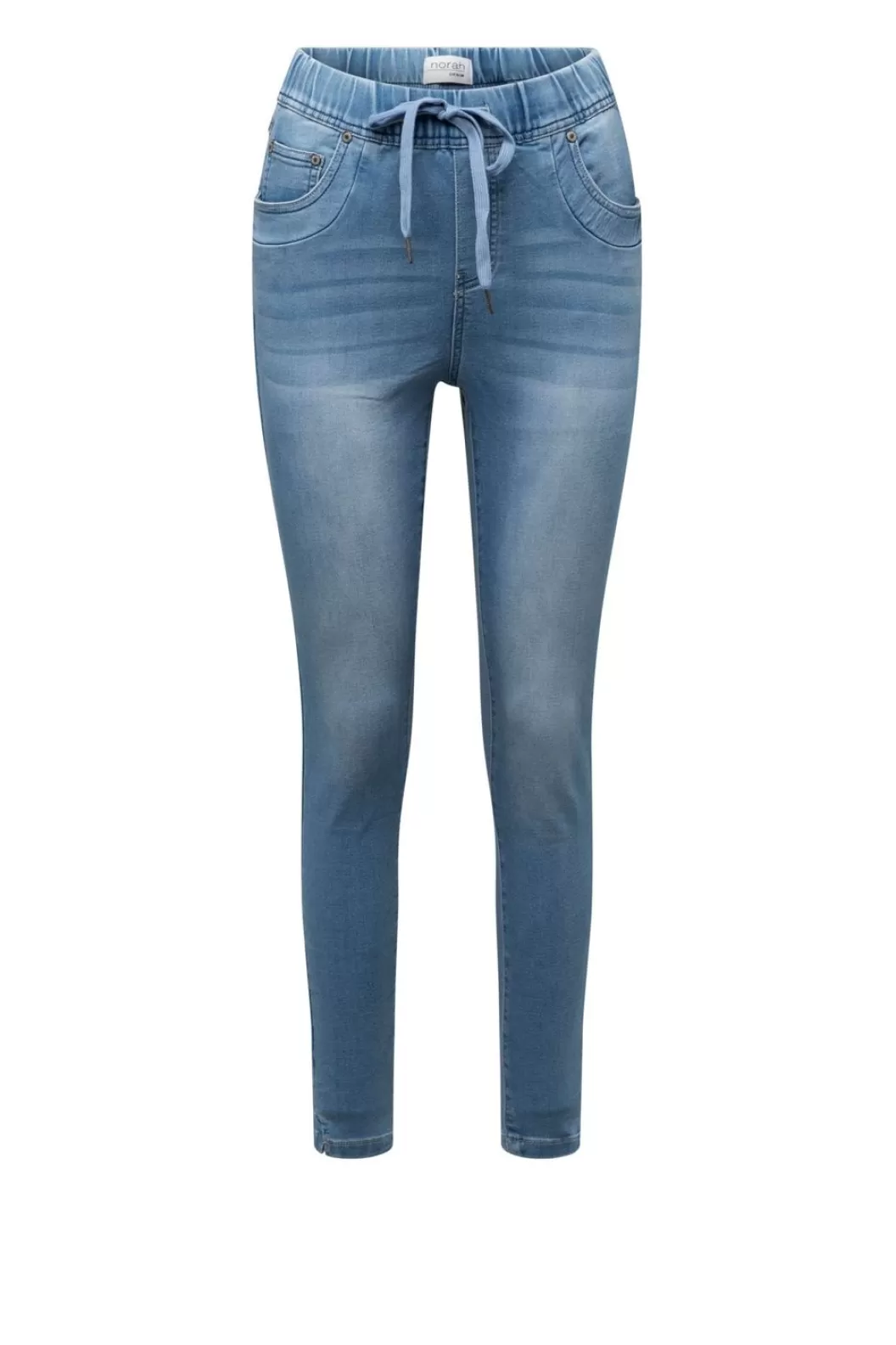 Broeken & Leggings-Norah E Jade Broek Blauw