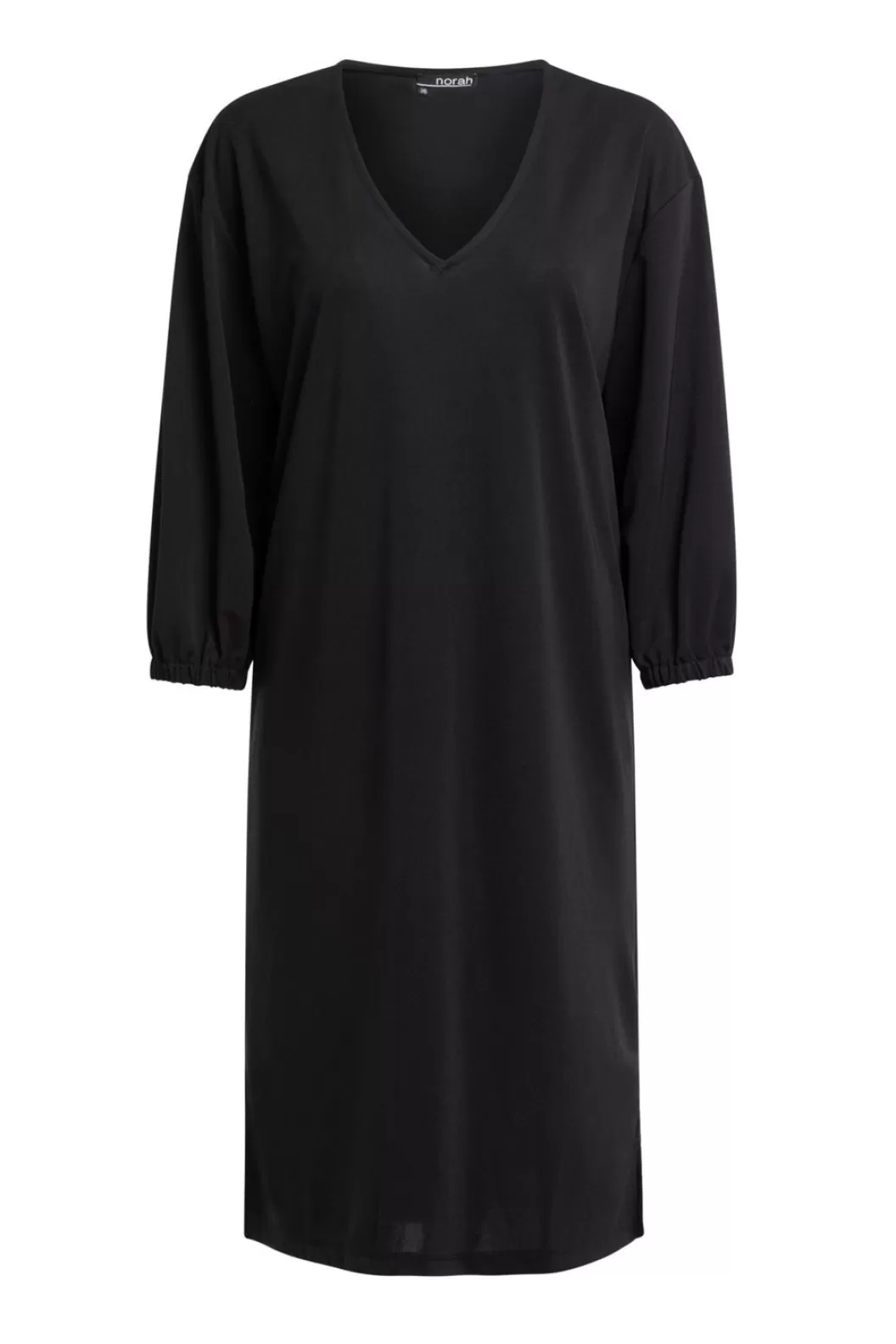 Jurken-Norah E Midi Dress Zwart