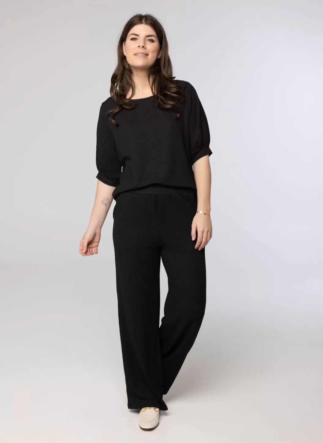 Broeken & Leggings-Norah E Pantalon Zwart