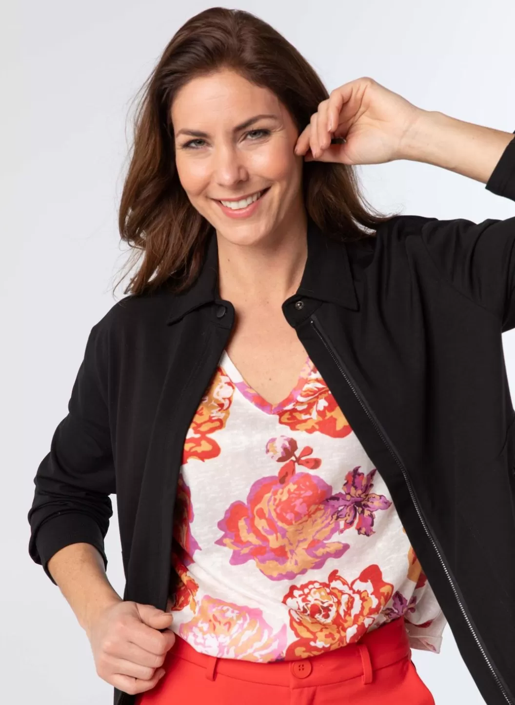 Jackets & Blazers-Norah E Sportieve Jacket Zwart