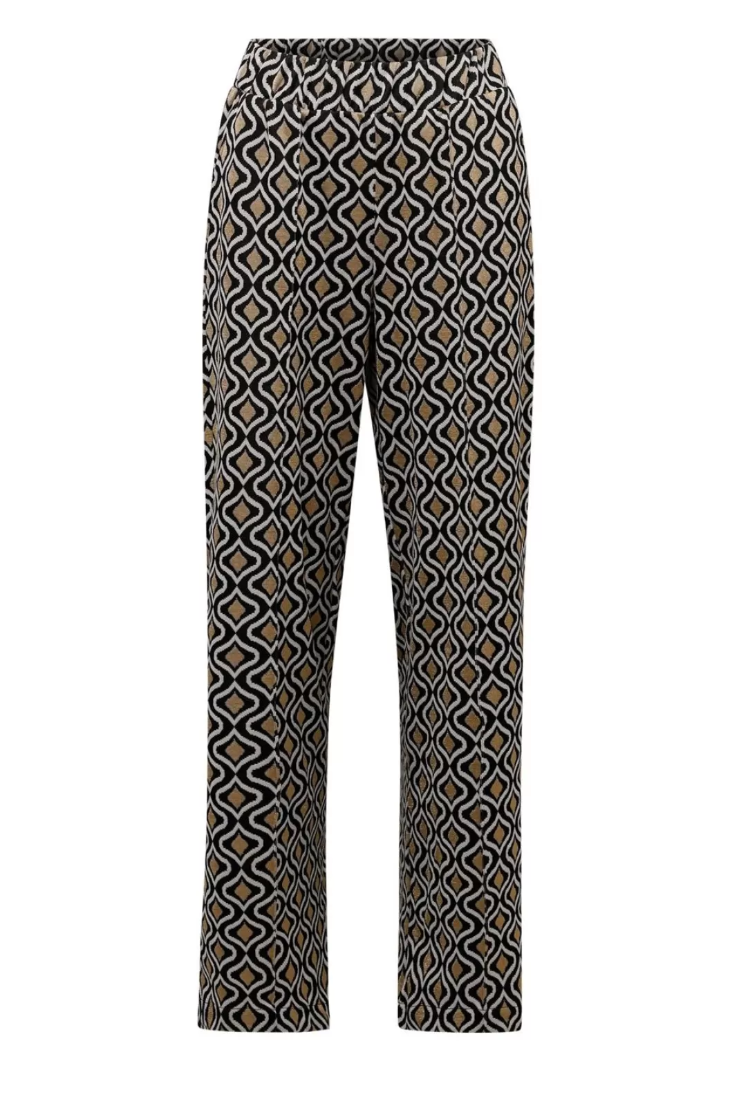 Broeken & Leggings-Norah E Wide Fit Broek Meerkleurig