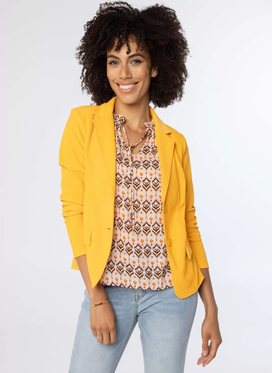 Jackets & Blazers-Norah Gele Blazer Geel