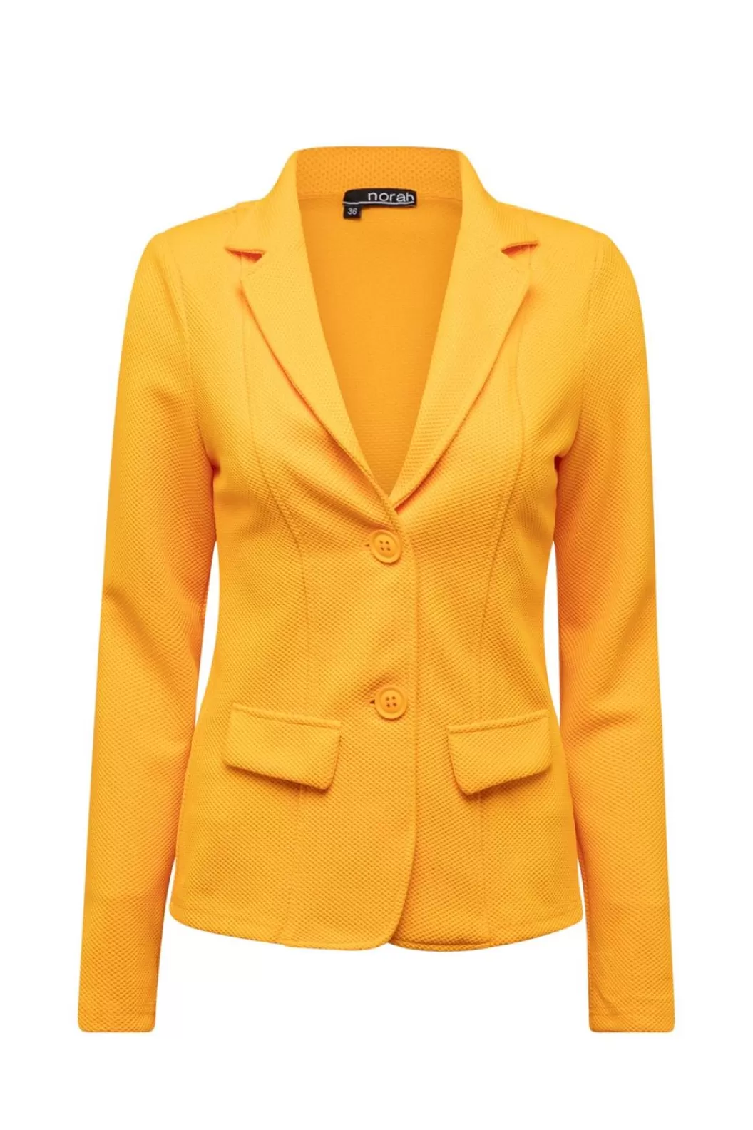 Jackets & Blazers-Norah Gele Getailleerde Blazer Geel