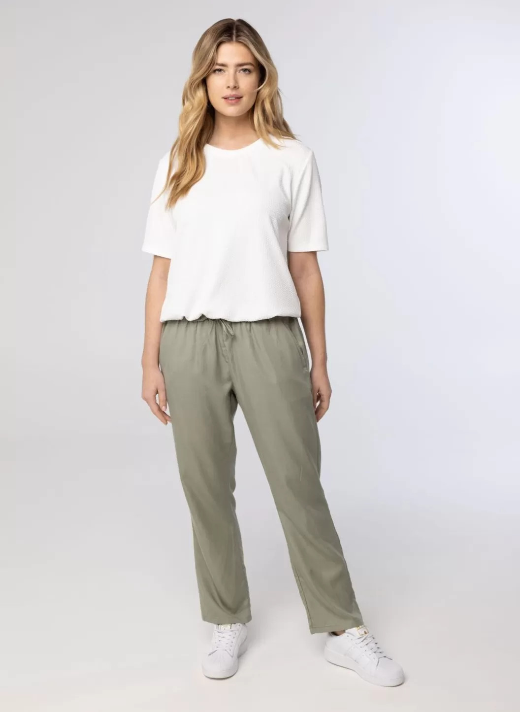 Broeken & Leggings-Norah Grijs E Pantalon Groen