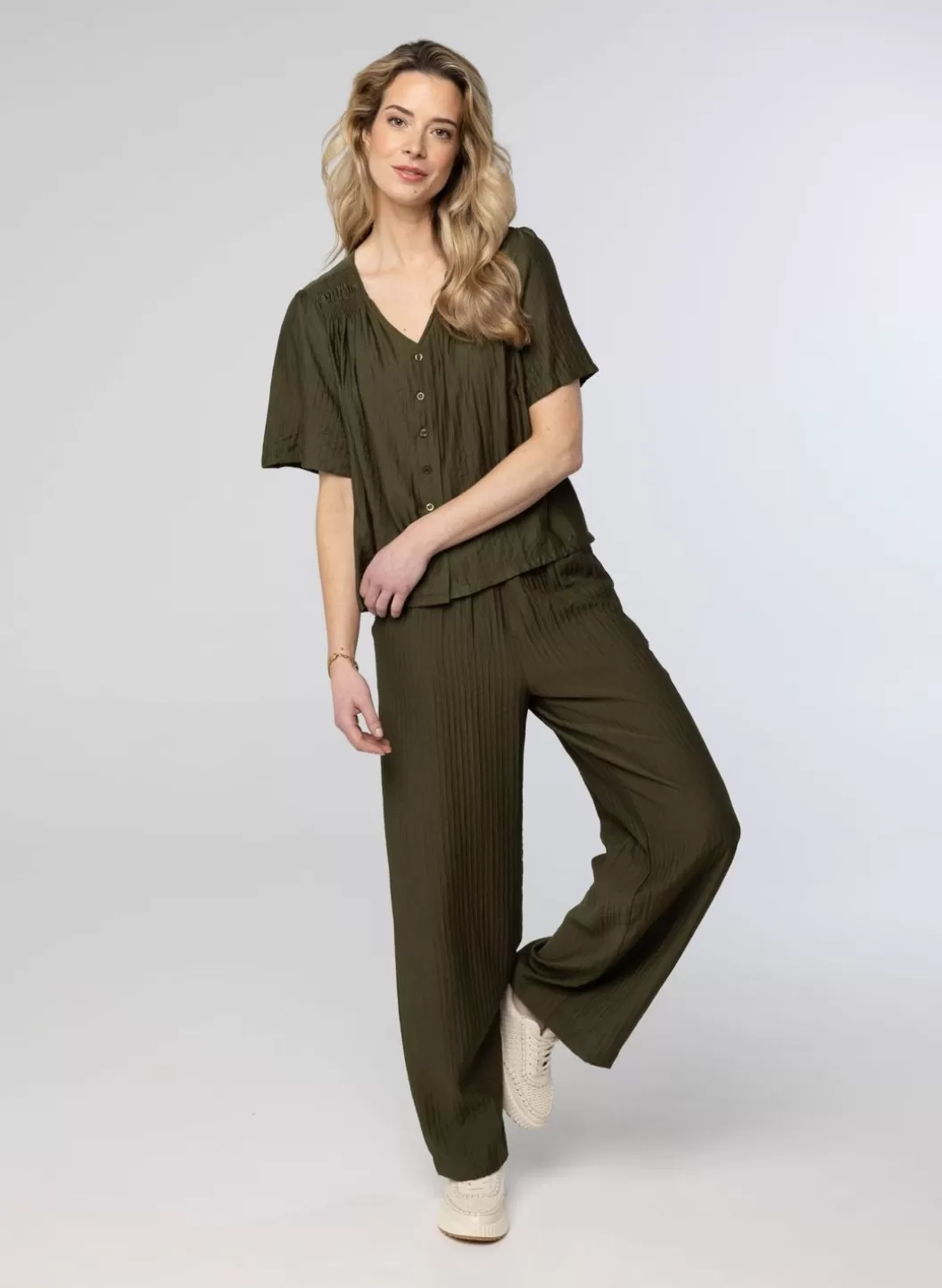 Broeken & Leggings-Norah Leger E Pantalon Groen