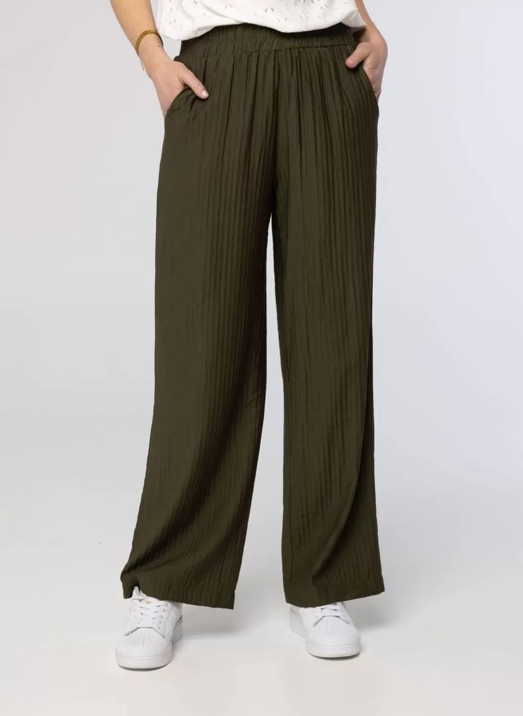 Broeken & Leggings-Norah Leger E Pantalon Groen