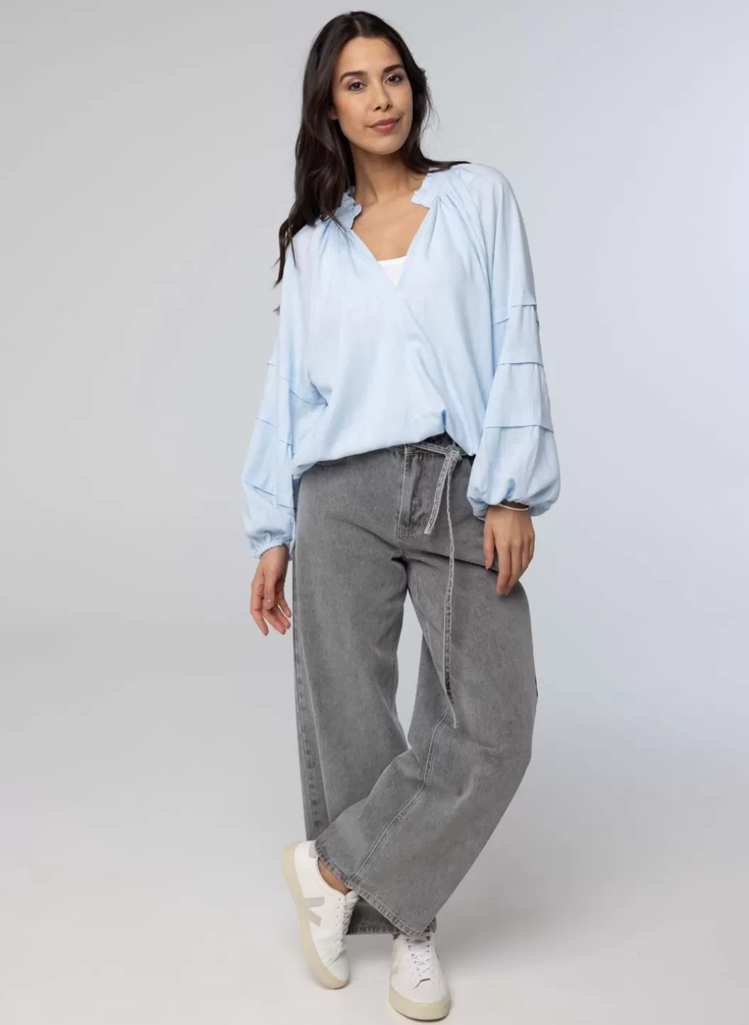 Blouses-Norah Licht E Blouse Blauw