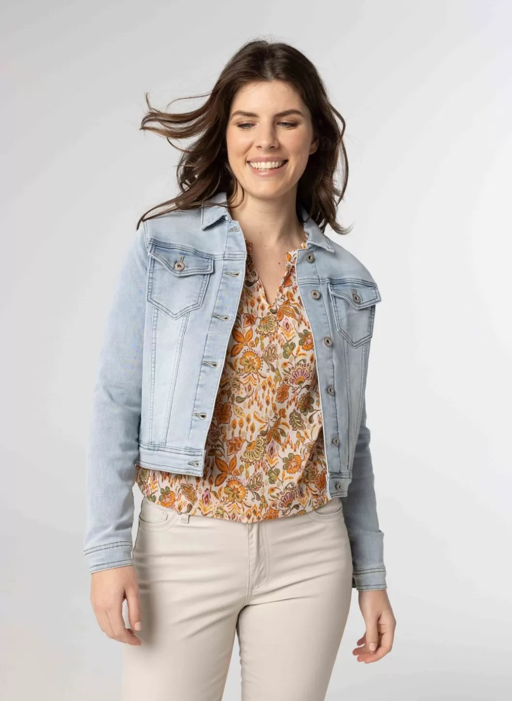 Jackets & Blazers-Norah Licht E Spijkerjas Blauw