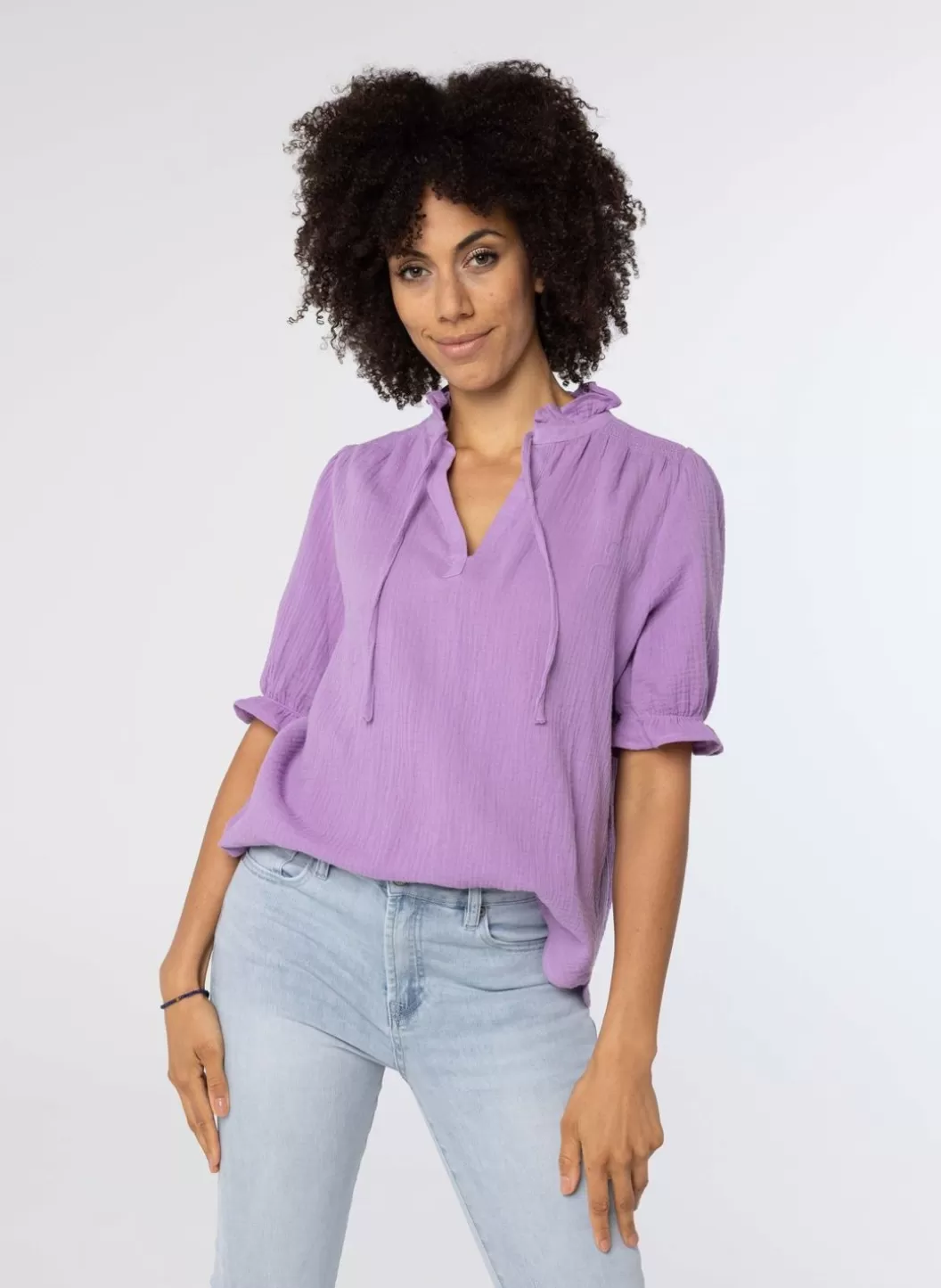 Blouses-Norah Lila Blouse Paars