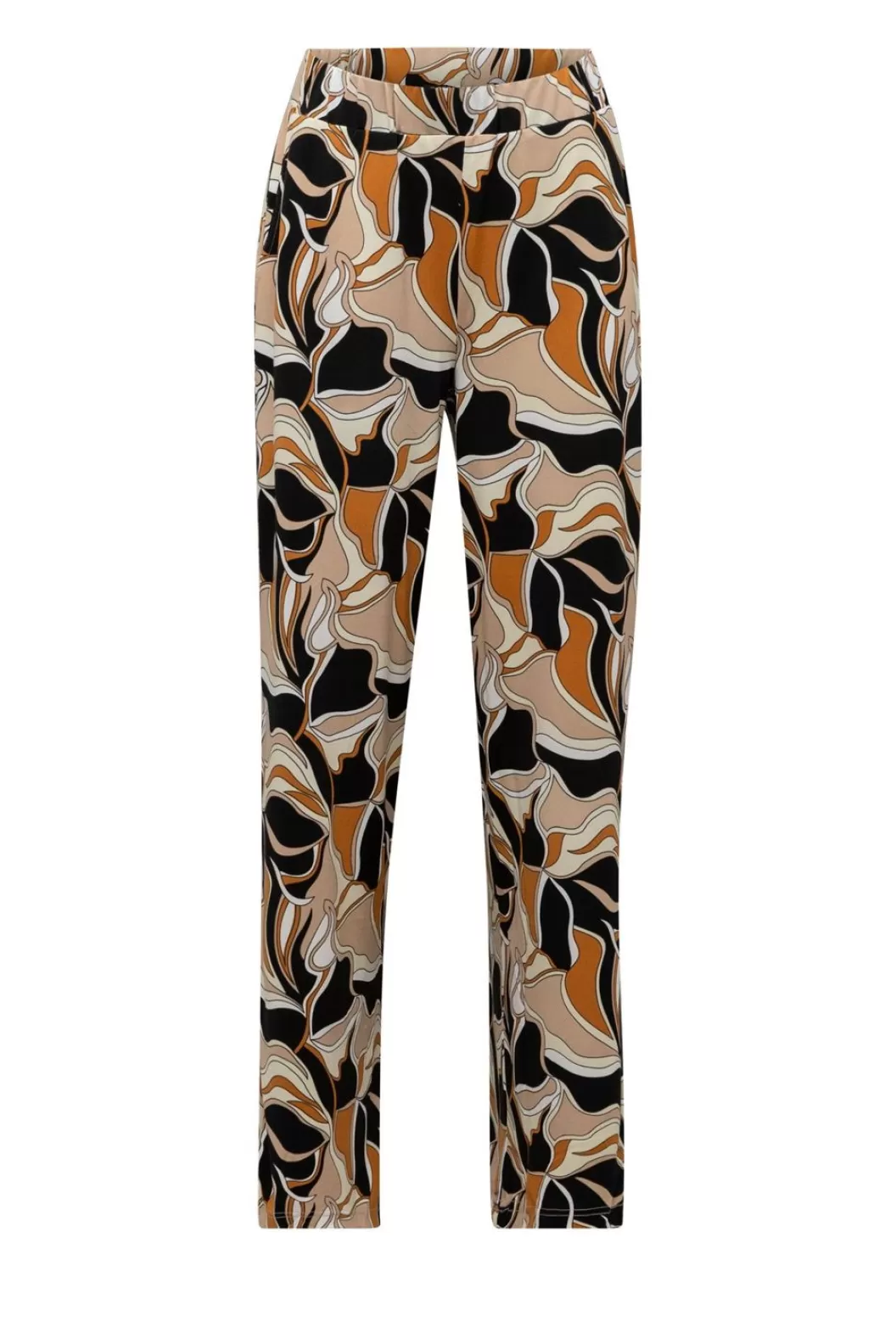 Broeken & Leggings-Norah Meerkleurige Broek Bruin