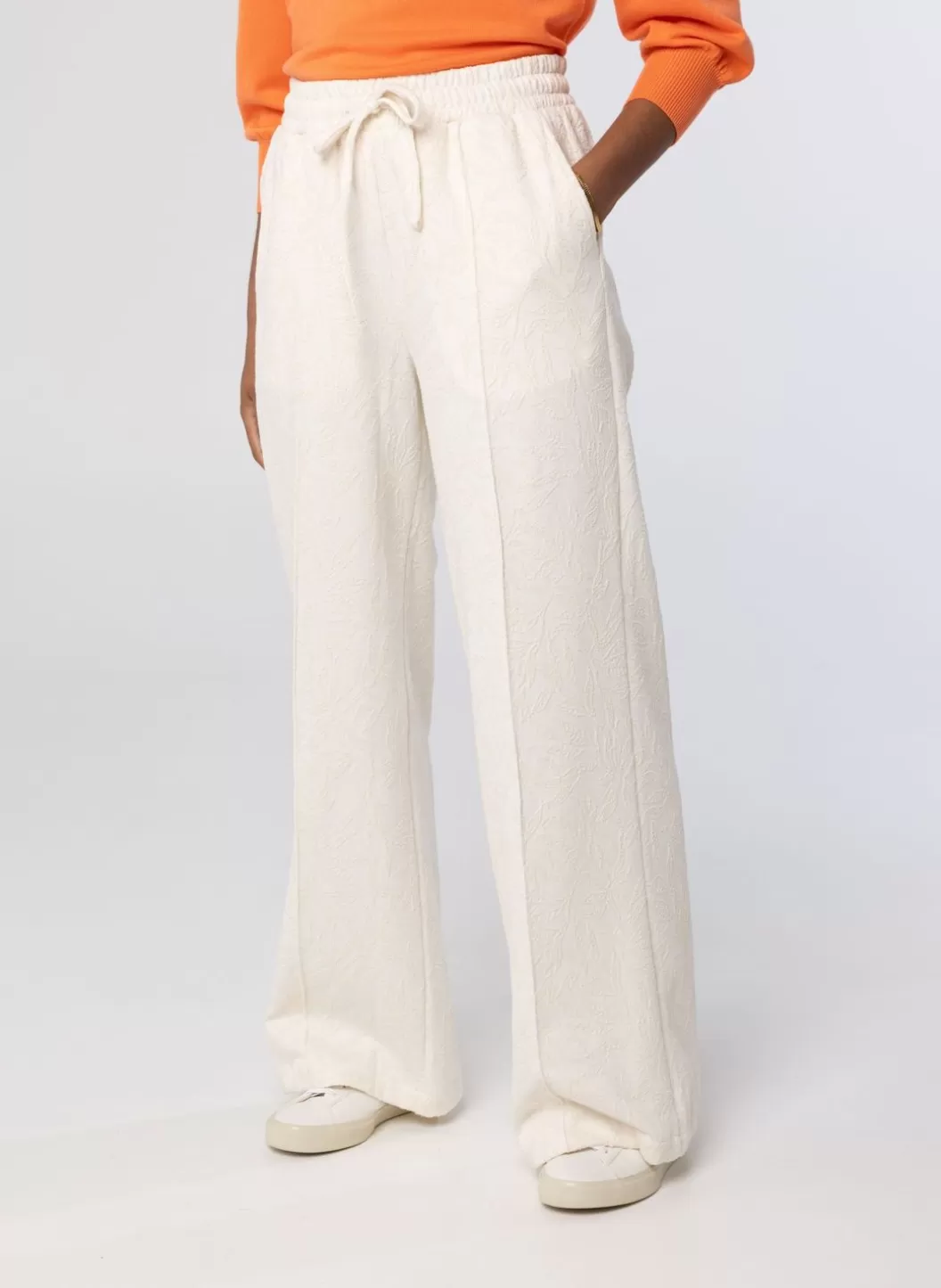 Broeken & Leggings-Norah Off White Pantalon Wit