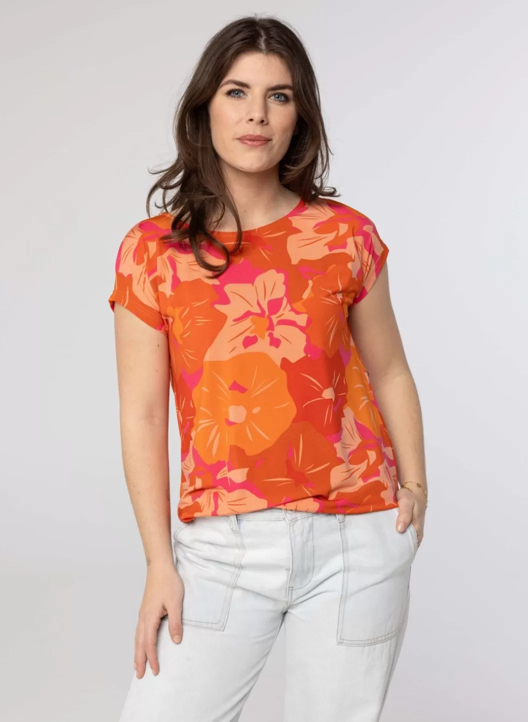 Shirts & Tops-Norah Oranje Shirt