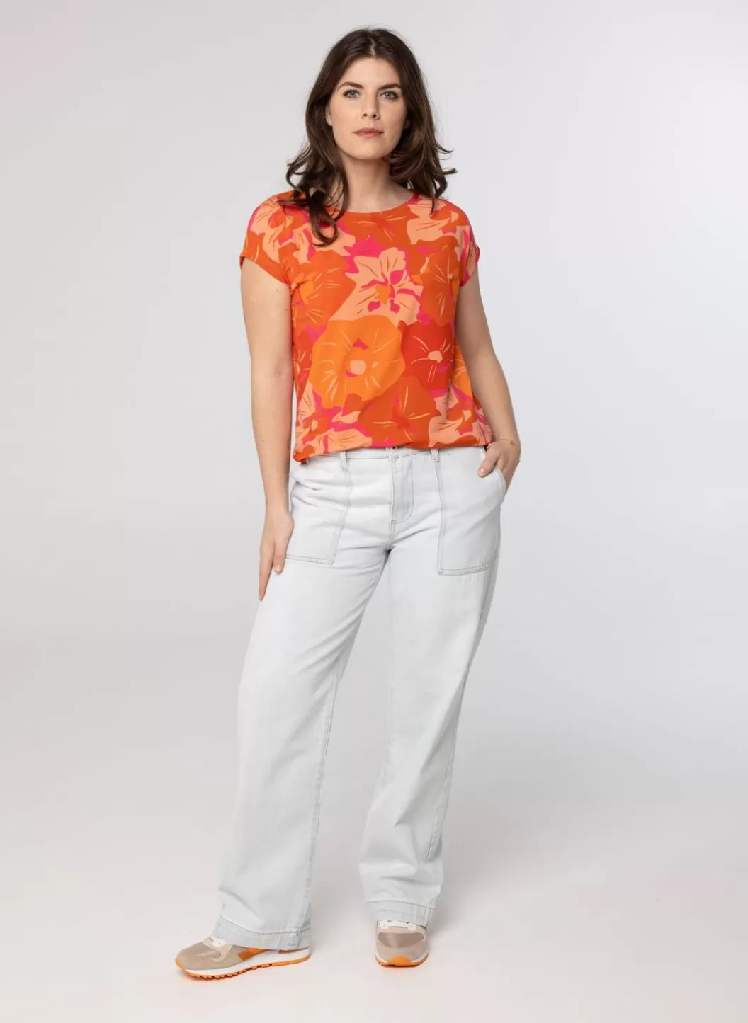 Shirts & Tops-Norah Oranje Shirt