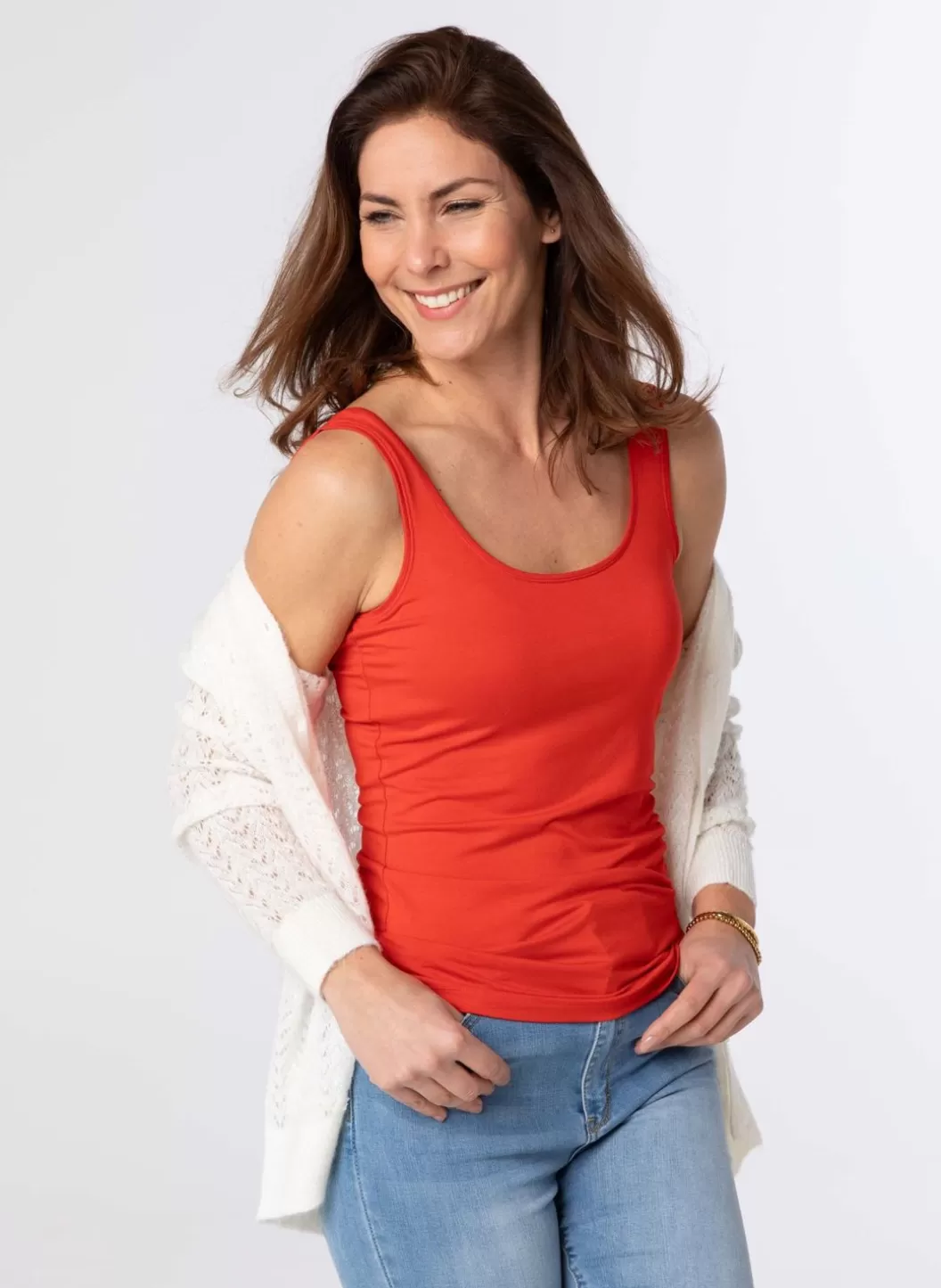 Shirts & Tops-Norah Rode Basic Top Rood