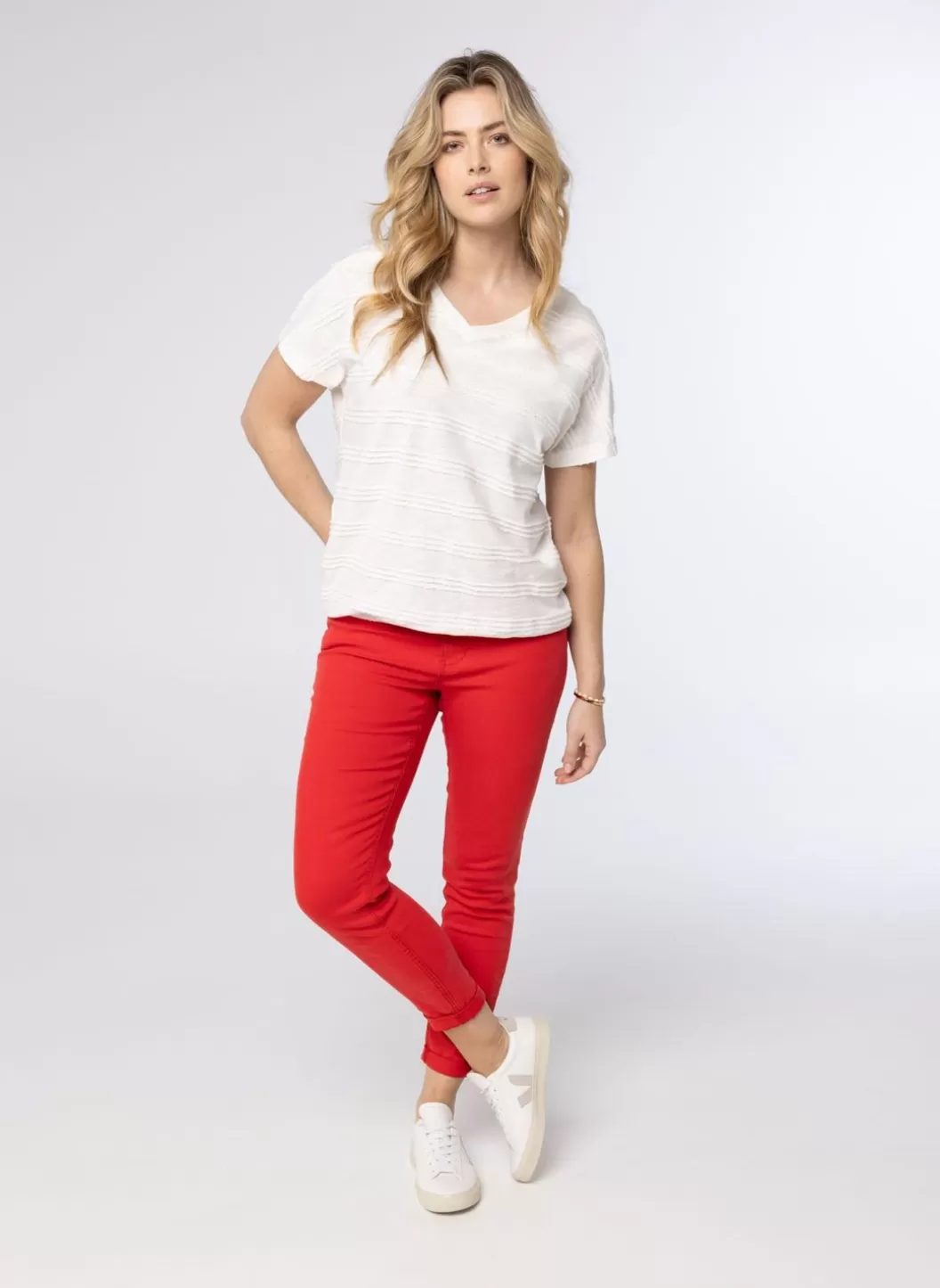 Broeken & Leggings-Norah Rode Denim Rood