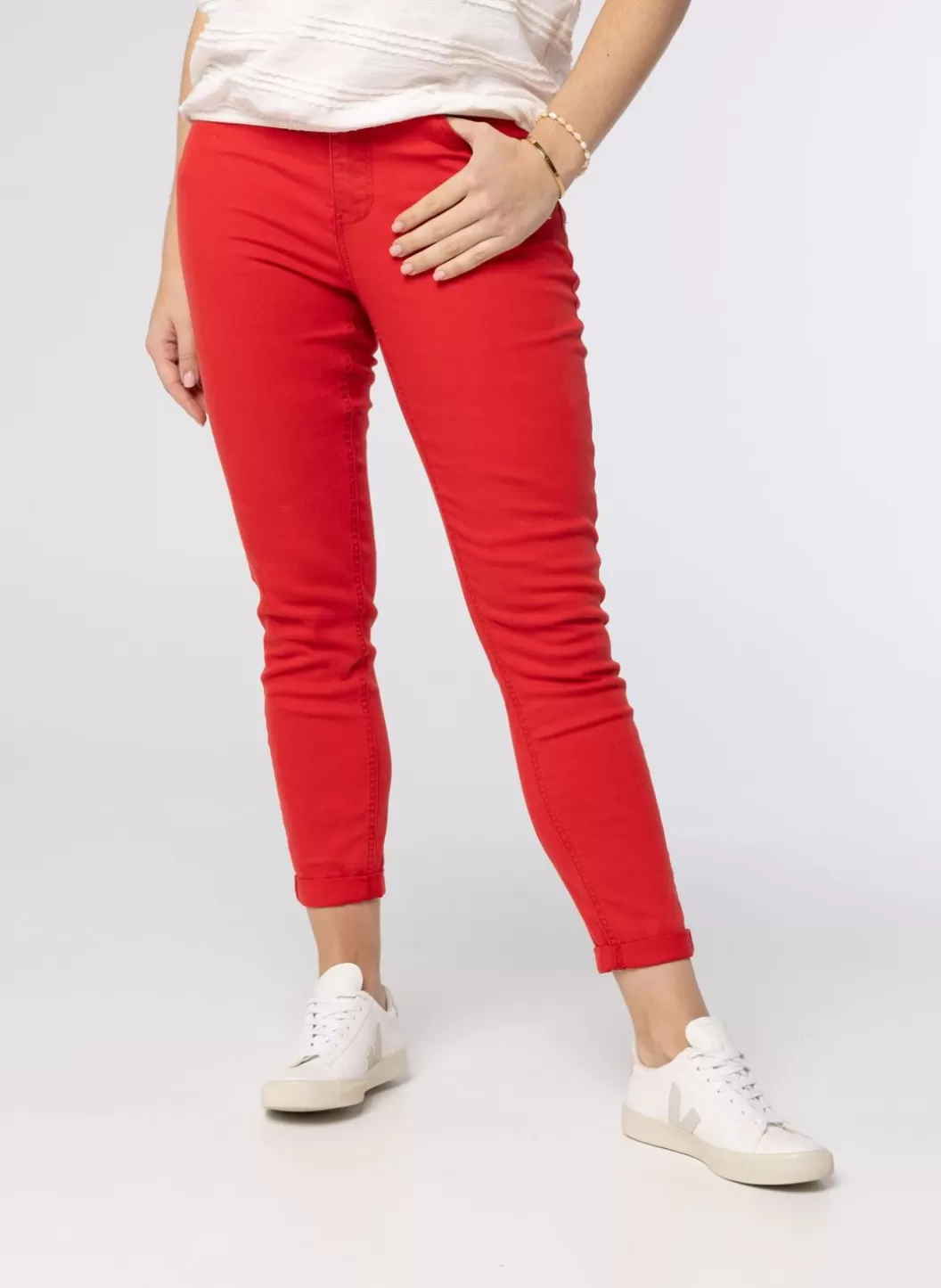 Broeken & Leggings-Norah Rode Denim Rood