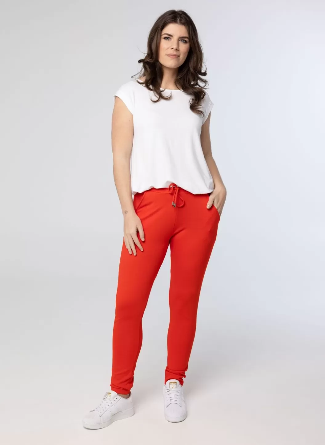 Broeken & Leggings-Norah Rode Jogger Rood