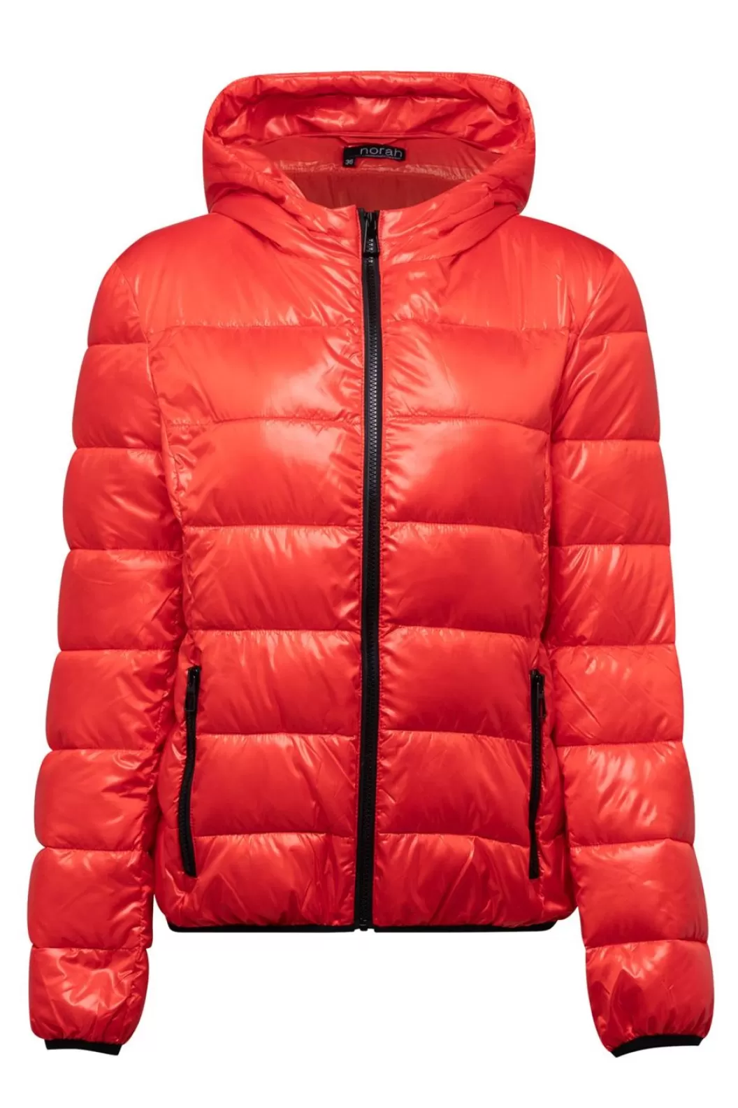 Jassen-Norah Rode Puffer Jacket Rood