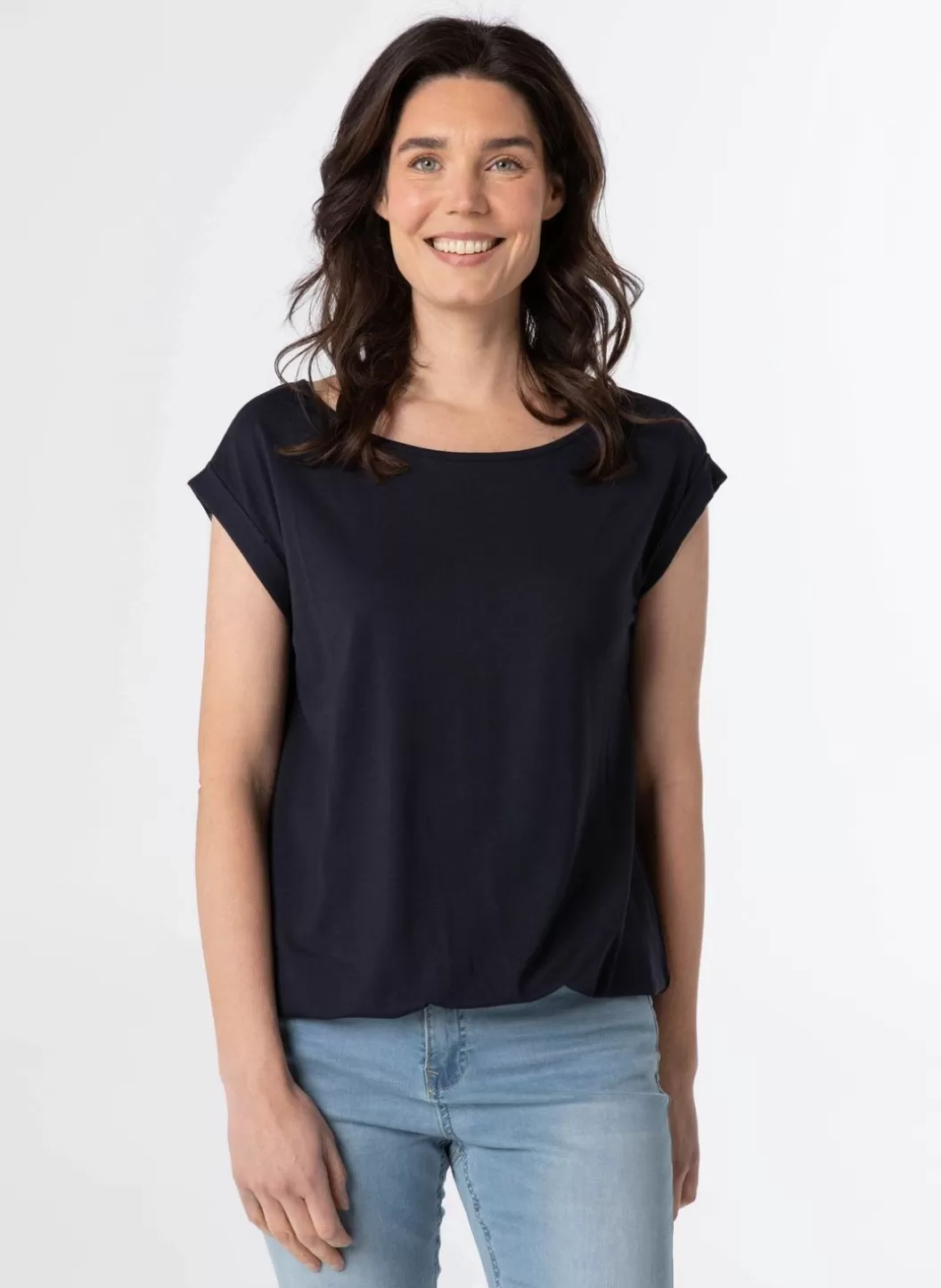 Shirts & Tops-Norah Shirt Marije Donker Blauw