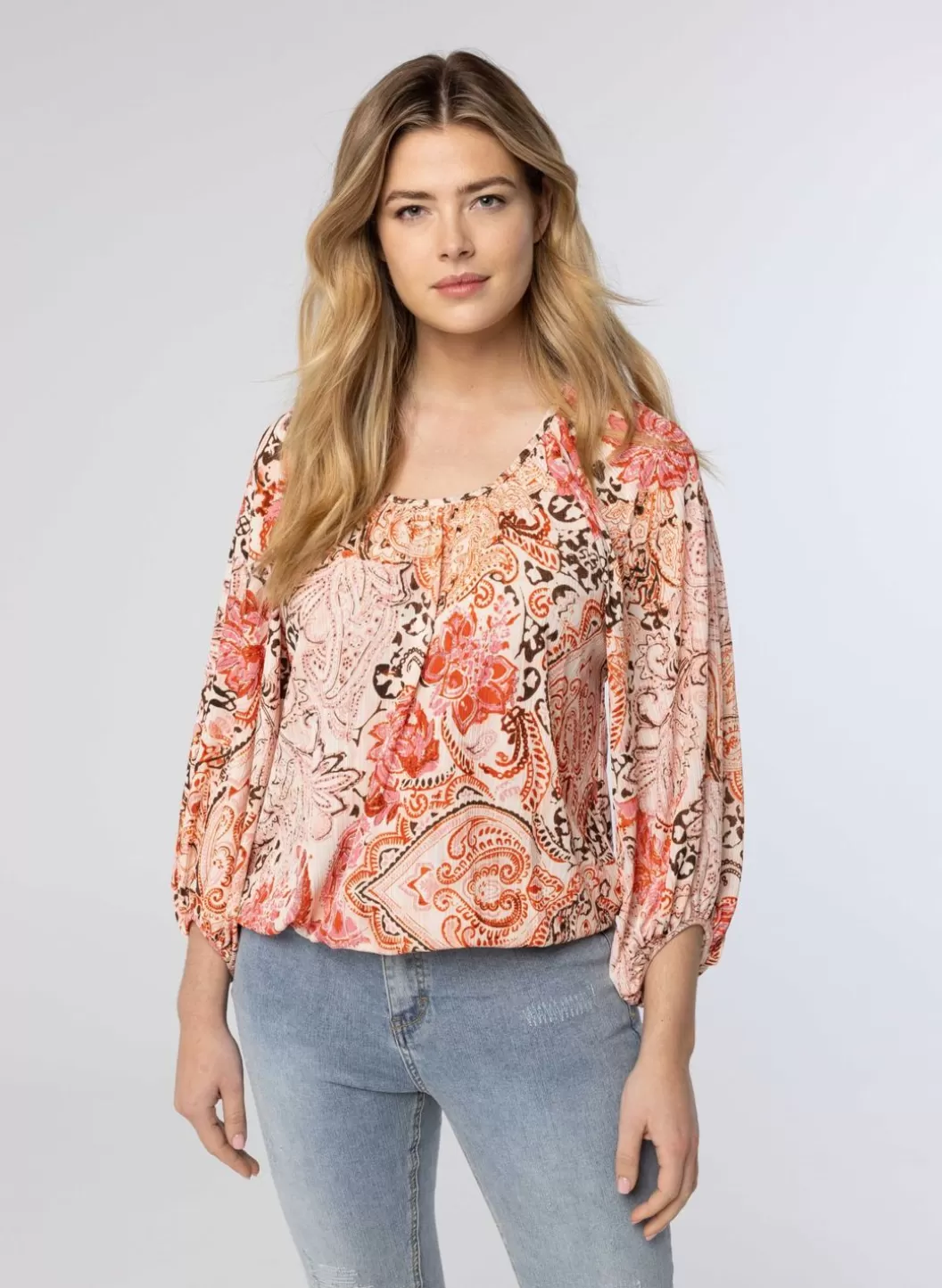 Shirts & Tops-Norah Shirt Met Plooien Roze