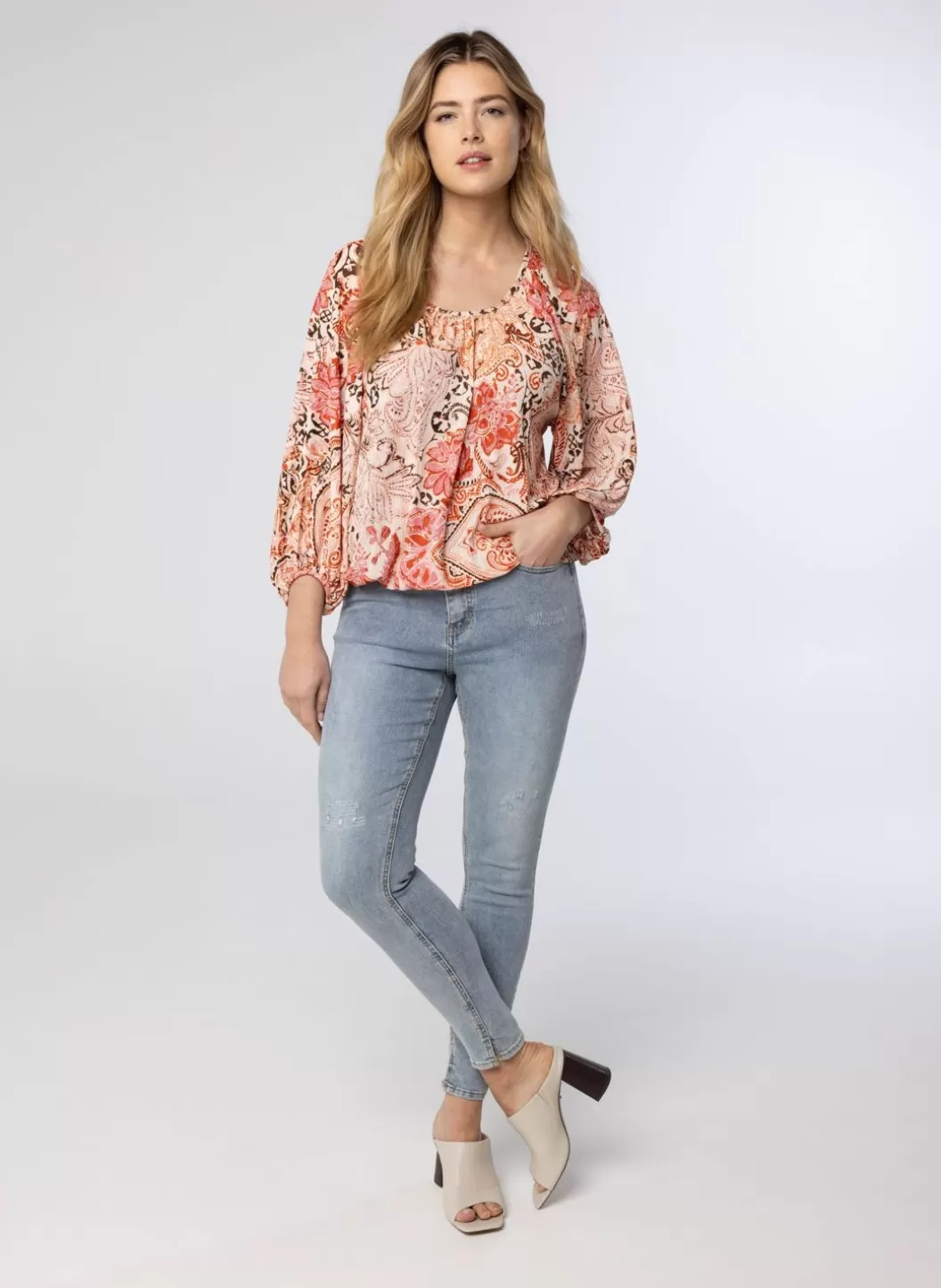 Shirts & Tops-Norah Shirt Met Plooien Roze