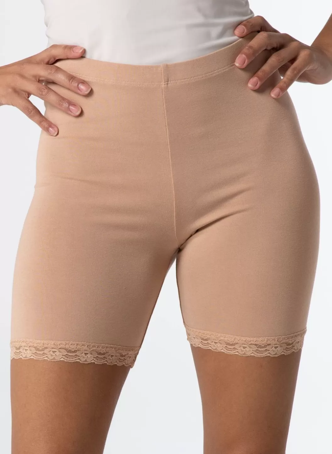 Broeken & Leggings-Norah Short Marit Beige