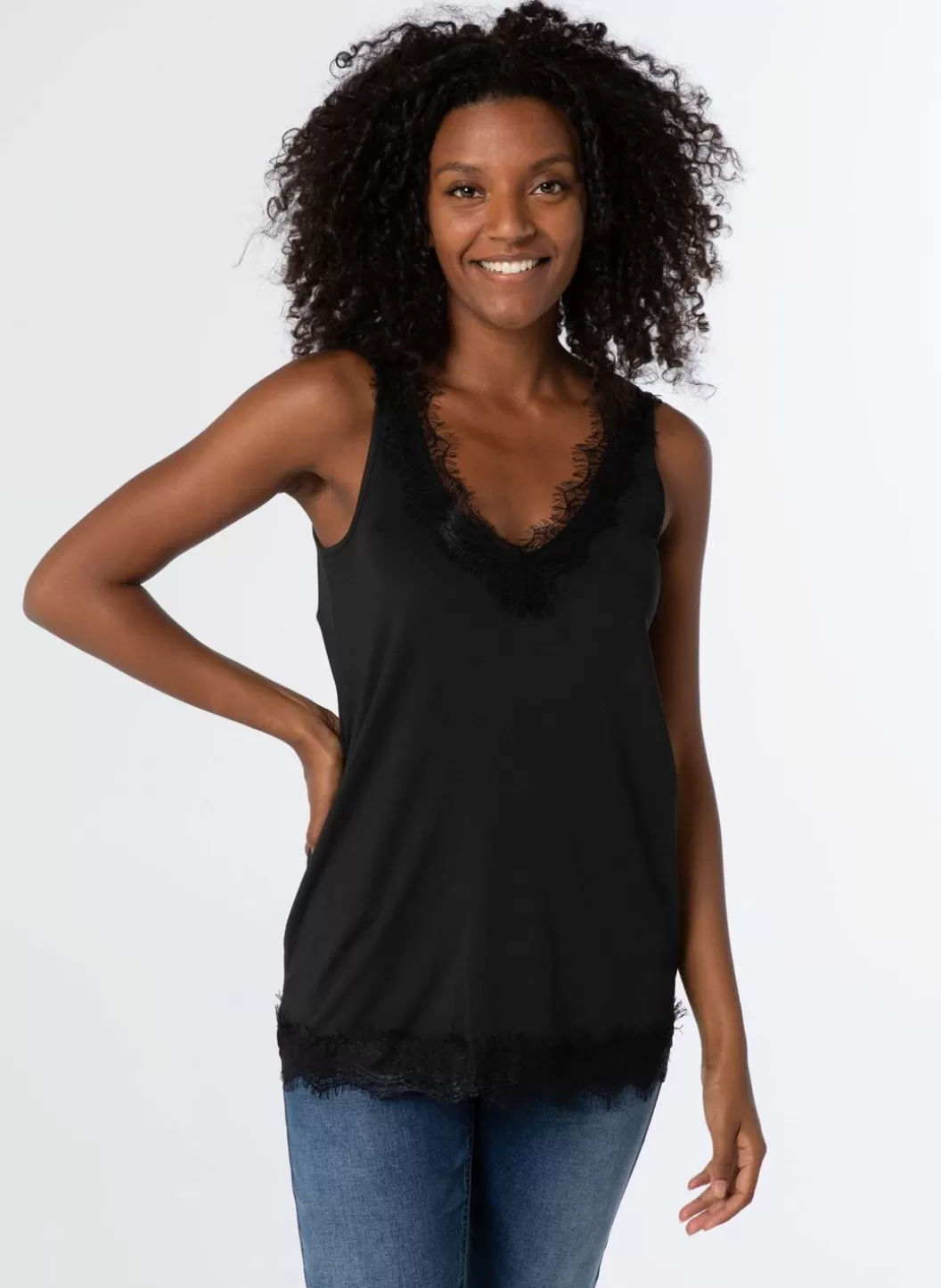 Shirts & Tops-Norah Top Zwart