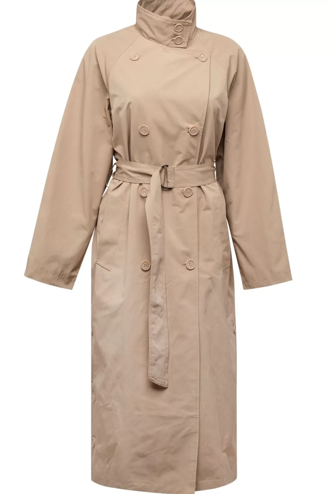 Jassen-Norah Trenchcoat Met Ceintuur Beige